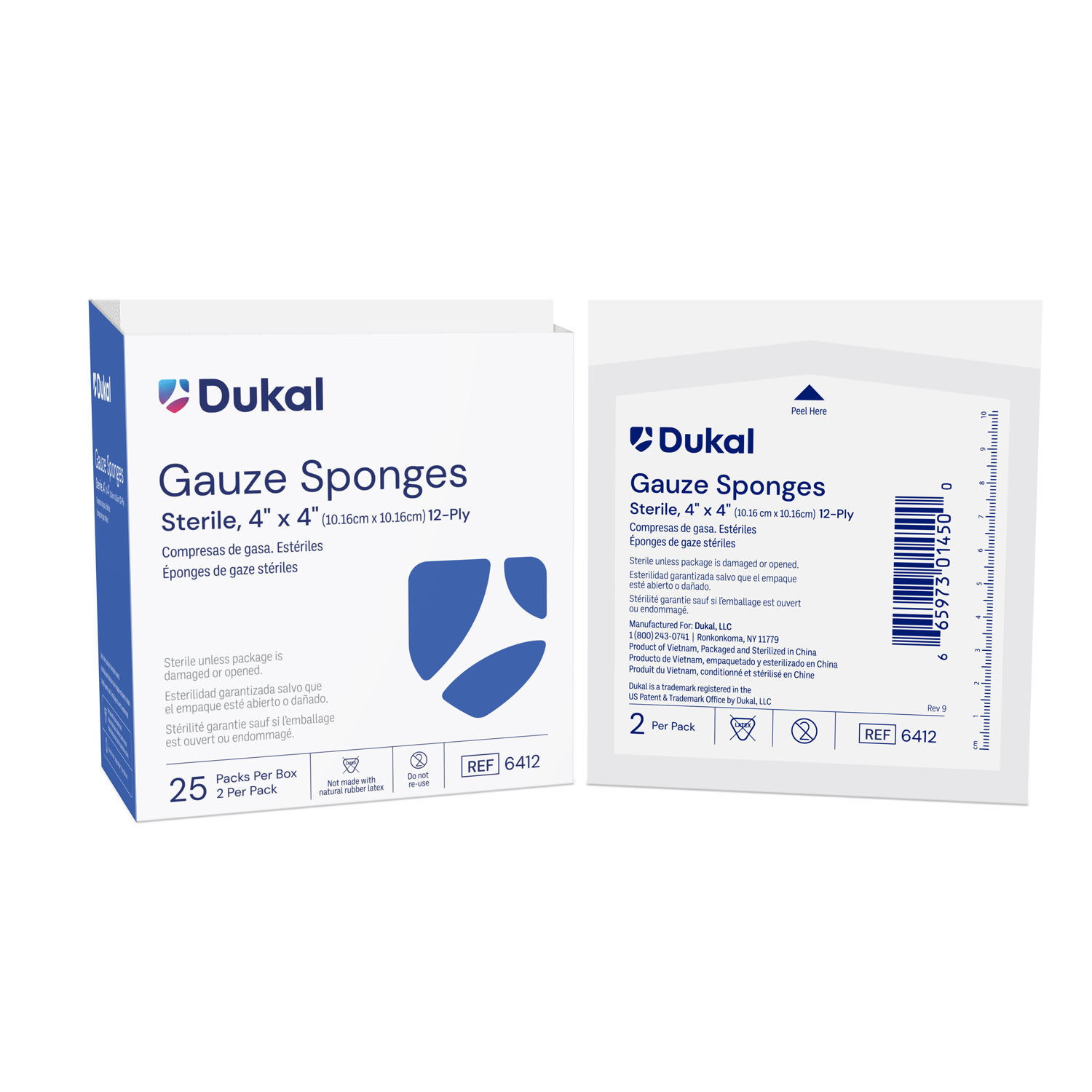 DUKAL WOVEN COTTON GAUZE SPONGES : 6412 CS     $79.76 Stocked