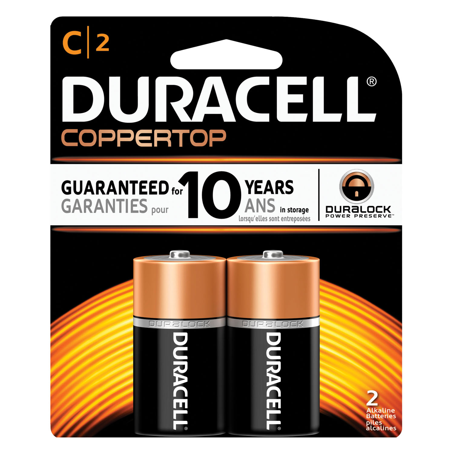 DURACELL COPPERTOP ALKALINE RETAIL BATTERY WITH DURALOCK POWER PRESERVE TECHNOLOGY : MN1400B2Z PK         $3.83 Stocked