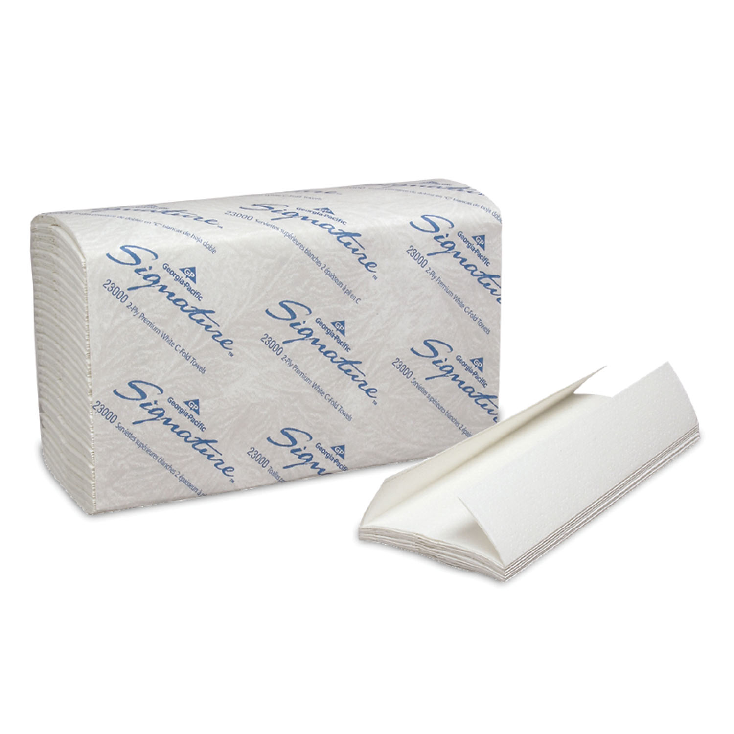 GEORGIA-PACIFIC SIGNATURE 2-PLY PREMIUM PAPER TOWELS : 23000 PK         $5.32 Stocked