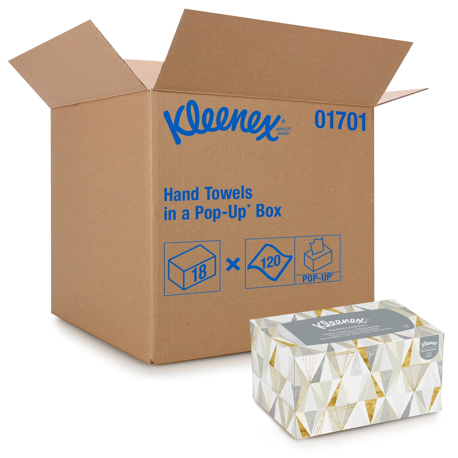 KIMBERLY-CLARK KLEENEX HAND TOWELS : 01701 BX $5.92 Stocked