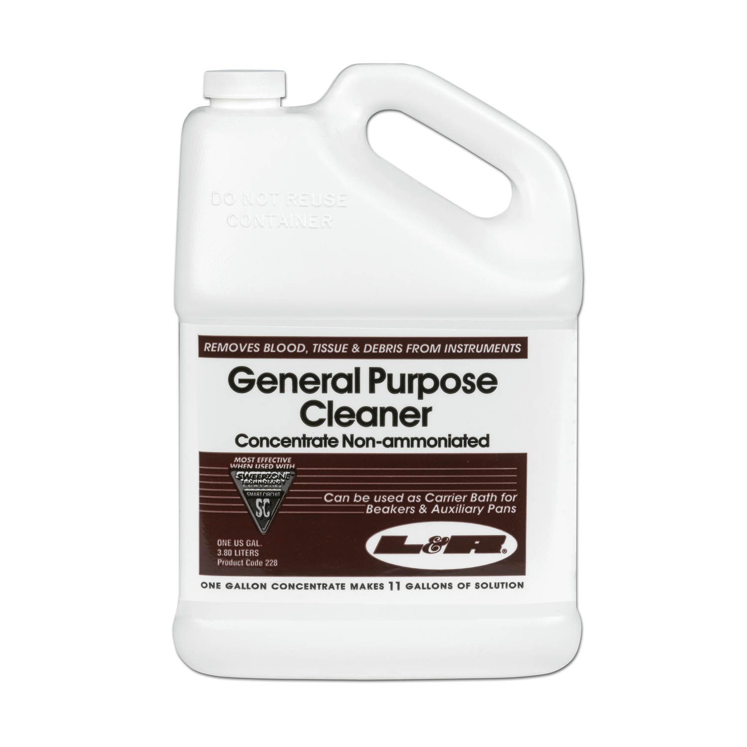 L&R GENERAL PURPOSE CLEANER CONCENTRATE - NON AMMONIATED : 228 EA      $44.26 Stocked