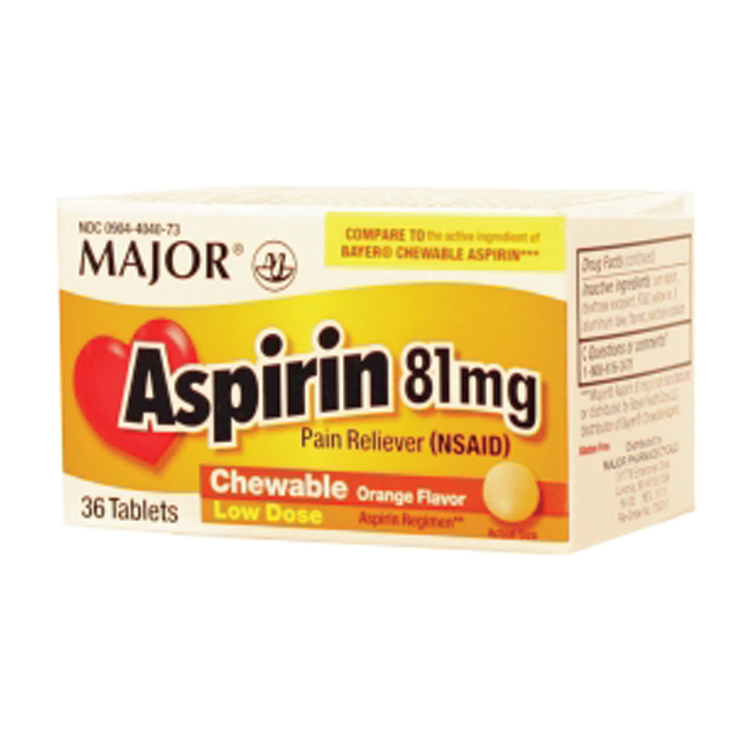 MAJOR ASPIRIN TABLETS : 700317 EA   $0.92 Stocked