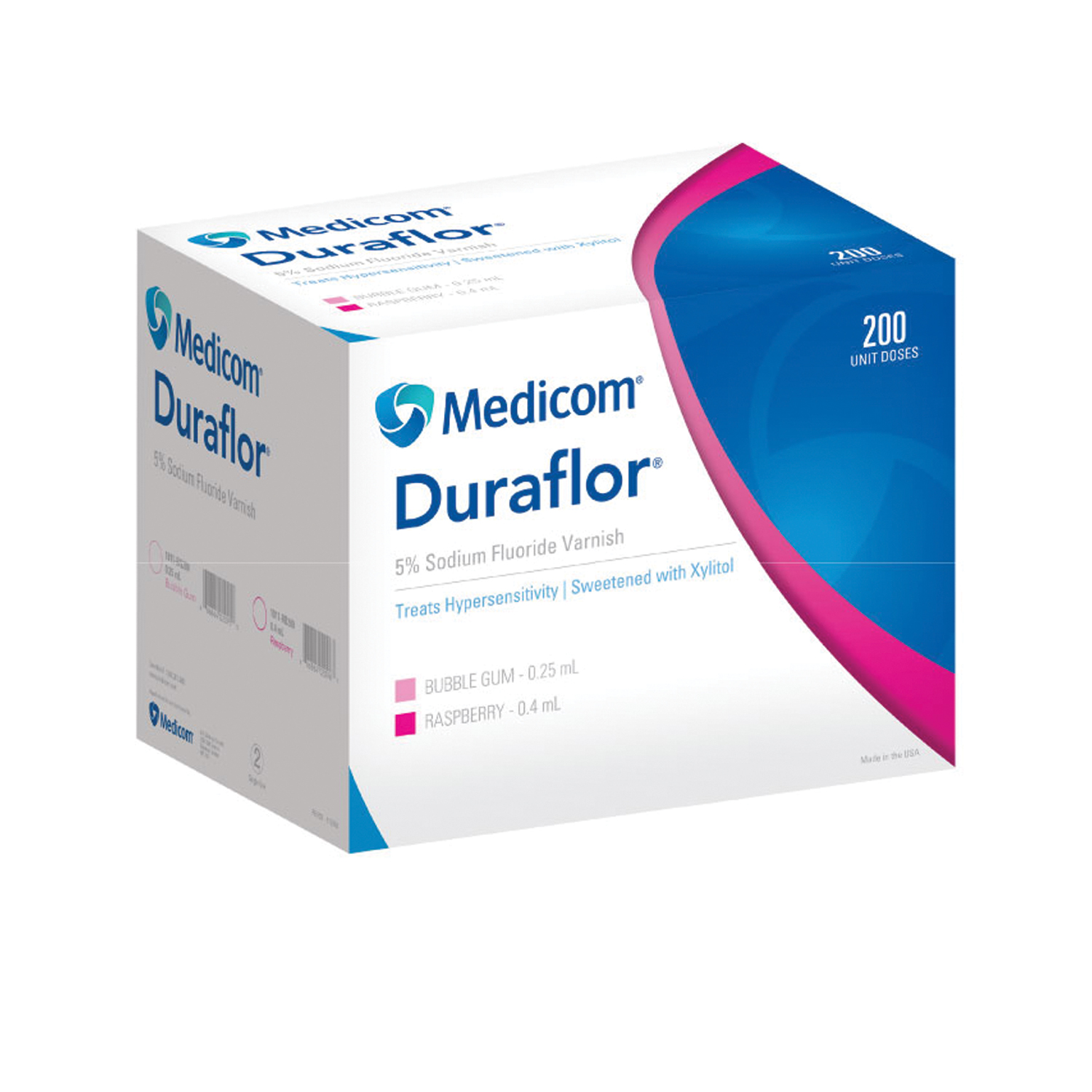 MEDICOM DURAFLOR 5% SODIUM FLUORIDE VARNISH : 1011-BG200 BX               $229.74 Stocked