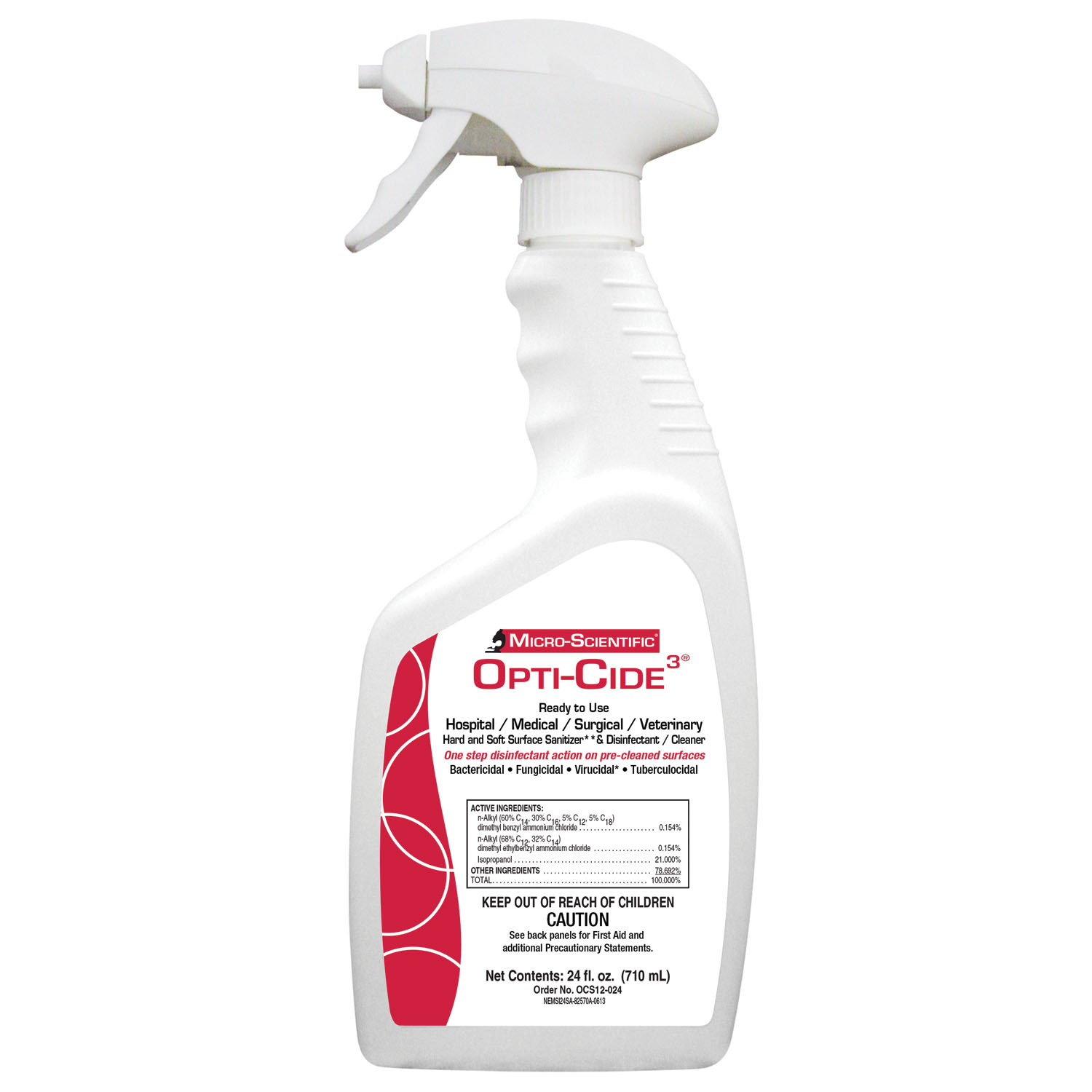 MICRO-SCIENTIFIC OPTI-CIDE3 DISINFECTANT : OCS12-024 CS     $108.86 Stocked