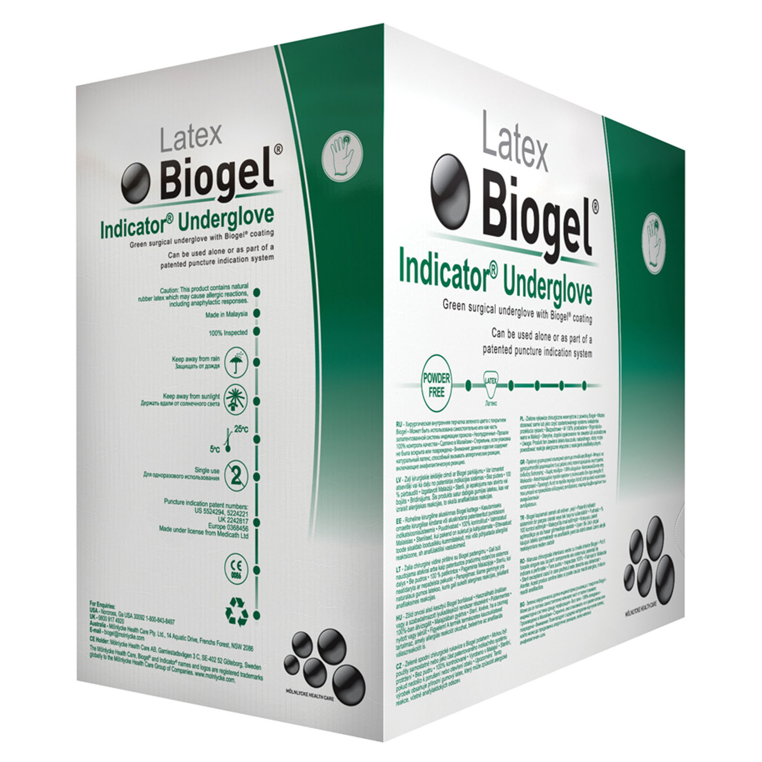 MOLNLYCKE BIOGEL INDICATOR GLOVES : 31280 BX     $149.07 Stocked