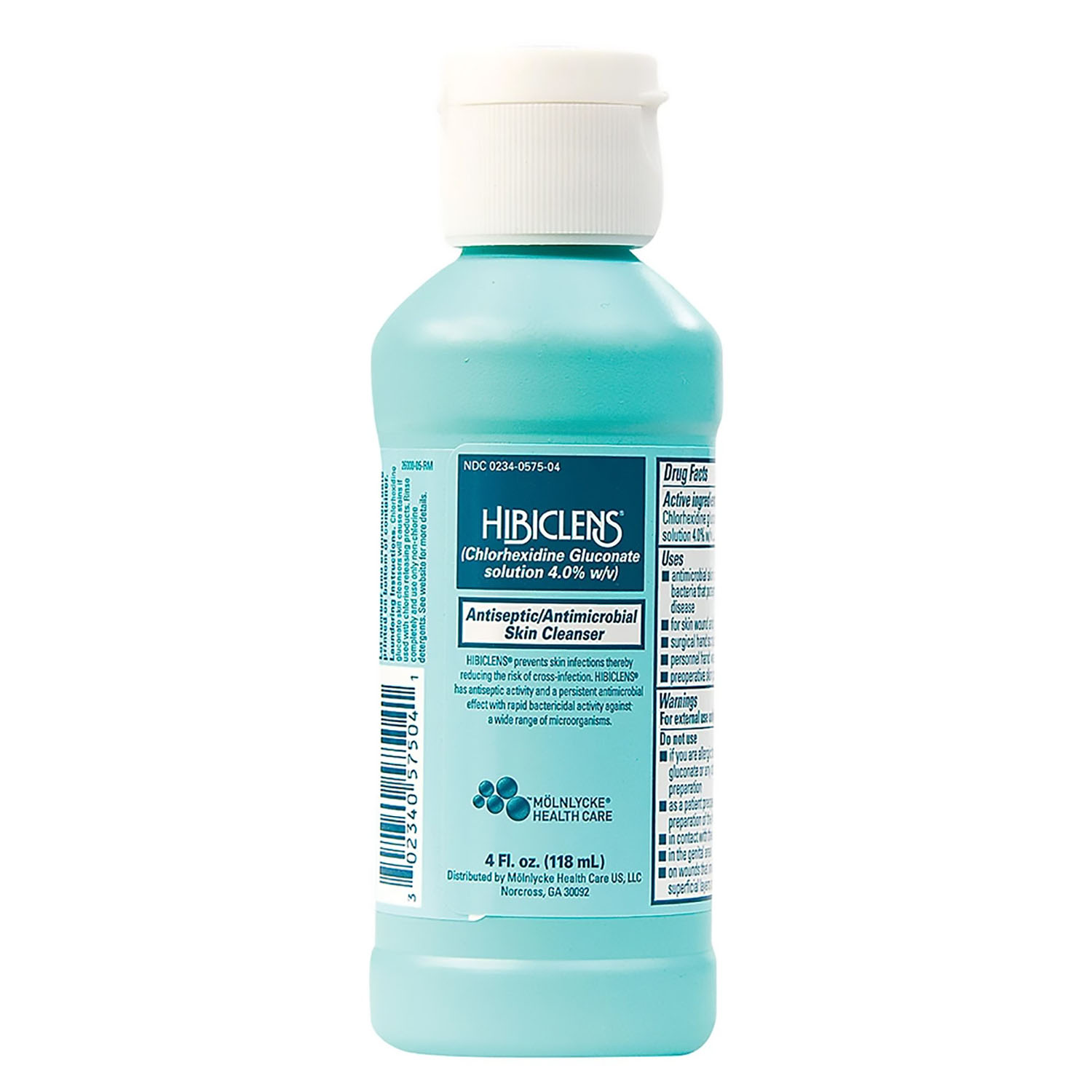 MOLNLYCKE HIBICLENS ANTISEPTIC ANTIMICROBIAL SKIN CLEANSER : 57504 EA     $6.18 Stocked