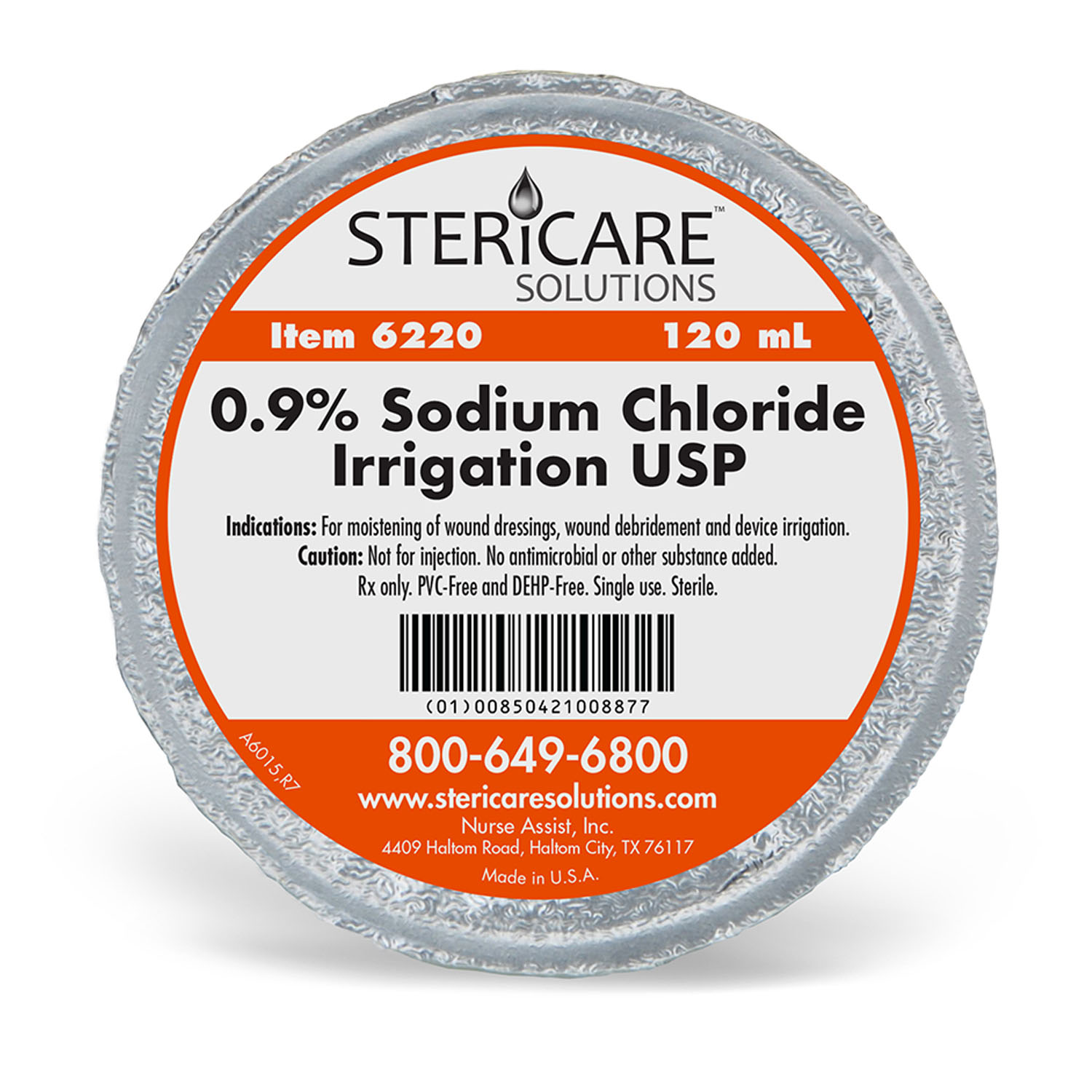 NURSE ASSIST STERICARE SALINE & WATER : 6220 EA                $0.80 Stocked