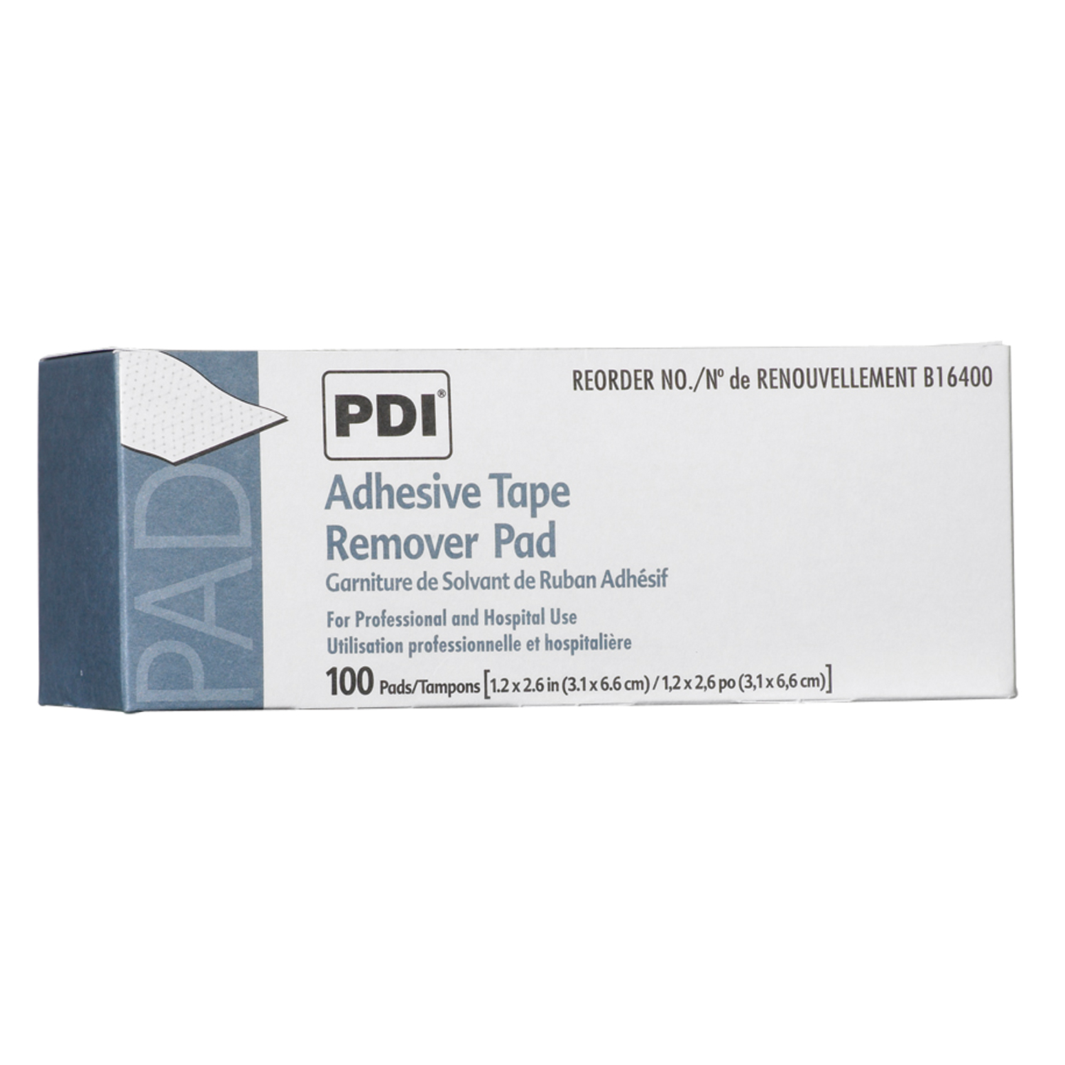 PDI ADHESIVE TAPE REMOVER PAD : B16400 BX                $5.08 Stocked