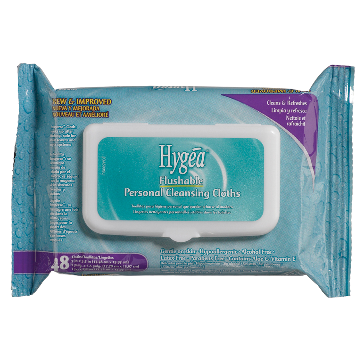 PDI HYGEA FLUSHABLE PERSONAL CLEANSING CLOTHS : A500F48 CN     $2.45 Stocked