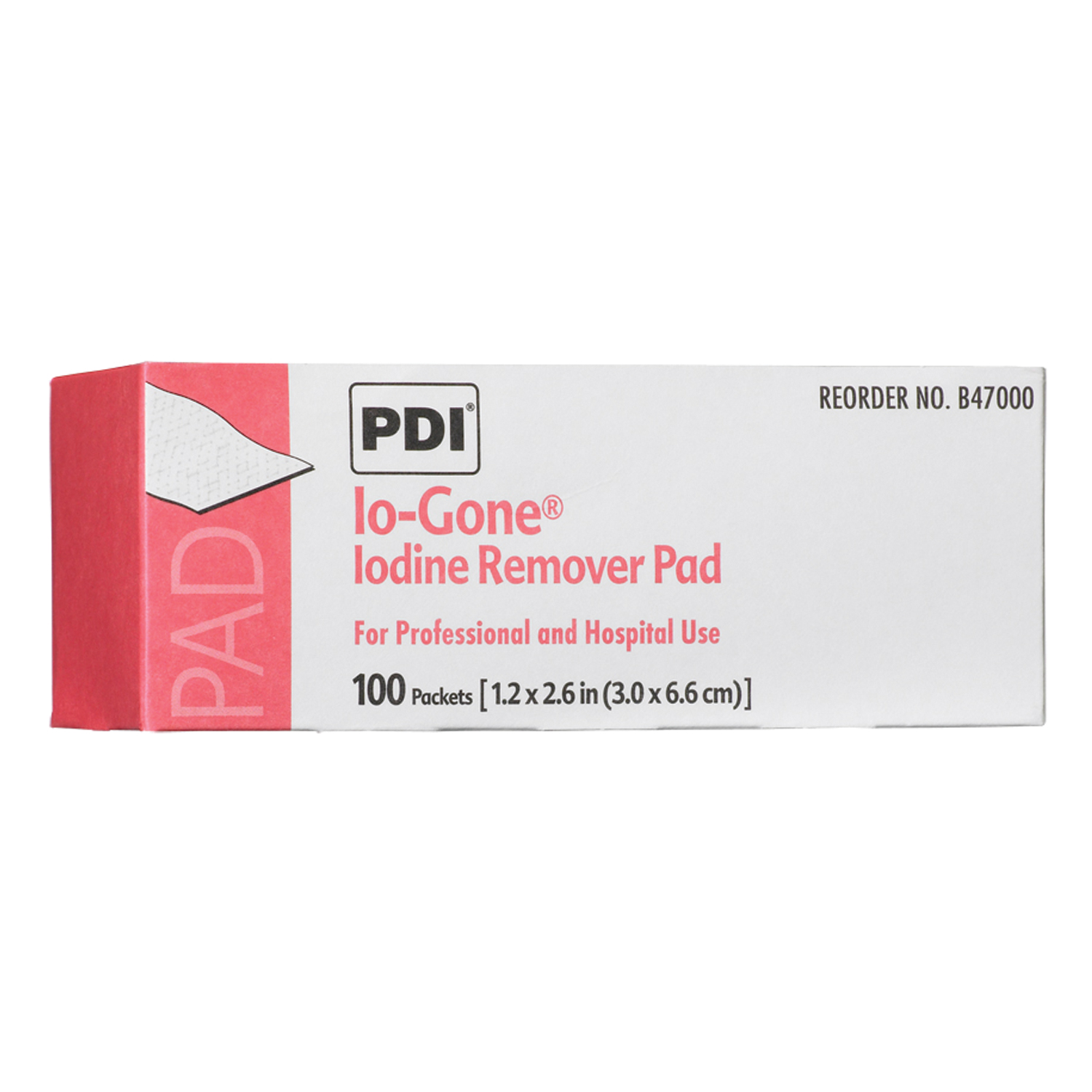 PDI IO-GONE IODINE REMOVER PAD : B47000 BX        $4.82 Stocked