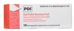 PDI NAIL POLISH REMOVER PAD : B71200 BX $5.32 Stocked