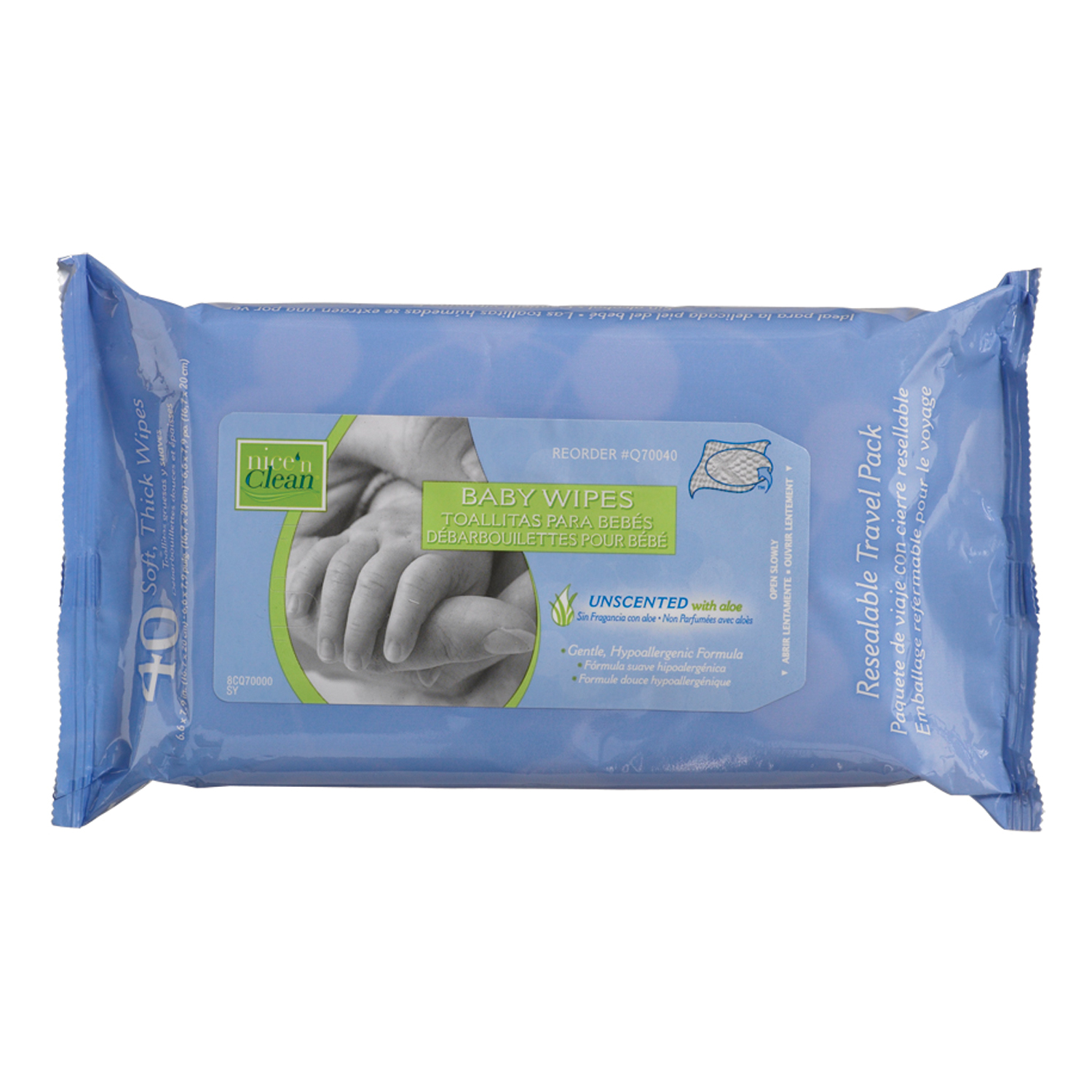 PDI NICE-N-CLEANÂ® BABY WIPES : Q70040 CS