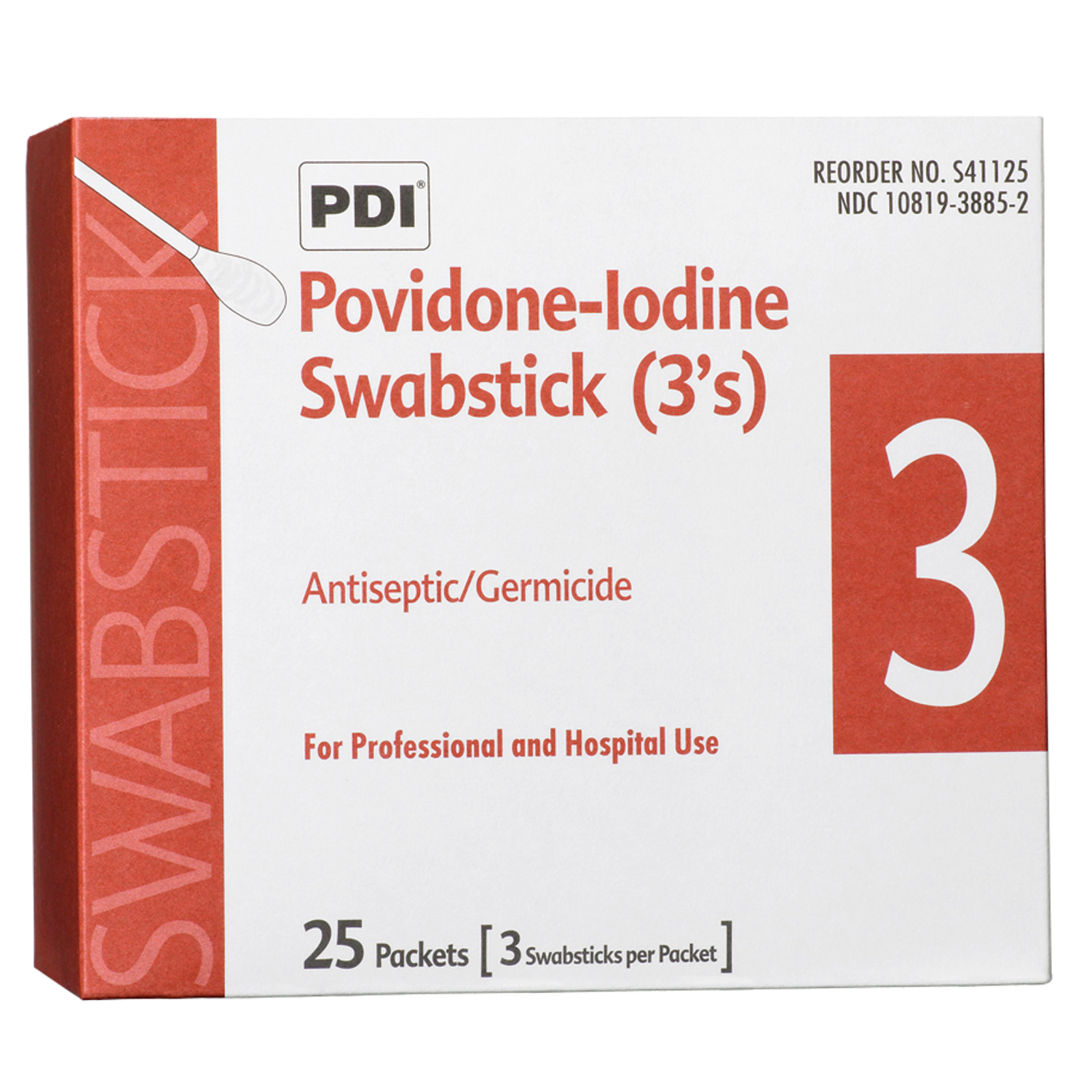 PDI PVP IODINE SWABSTICK : S41125 BX                 $10.00 Stocked