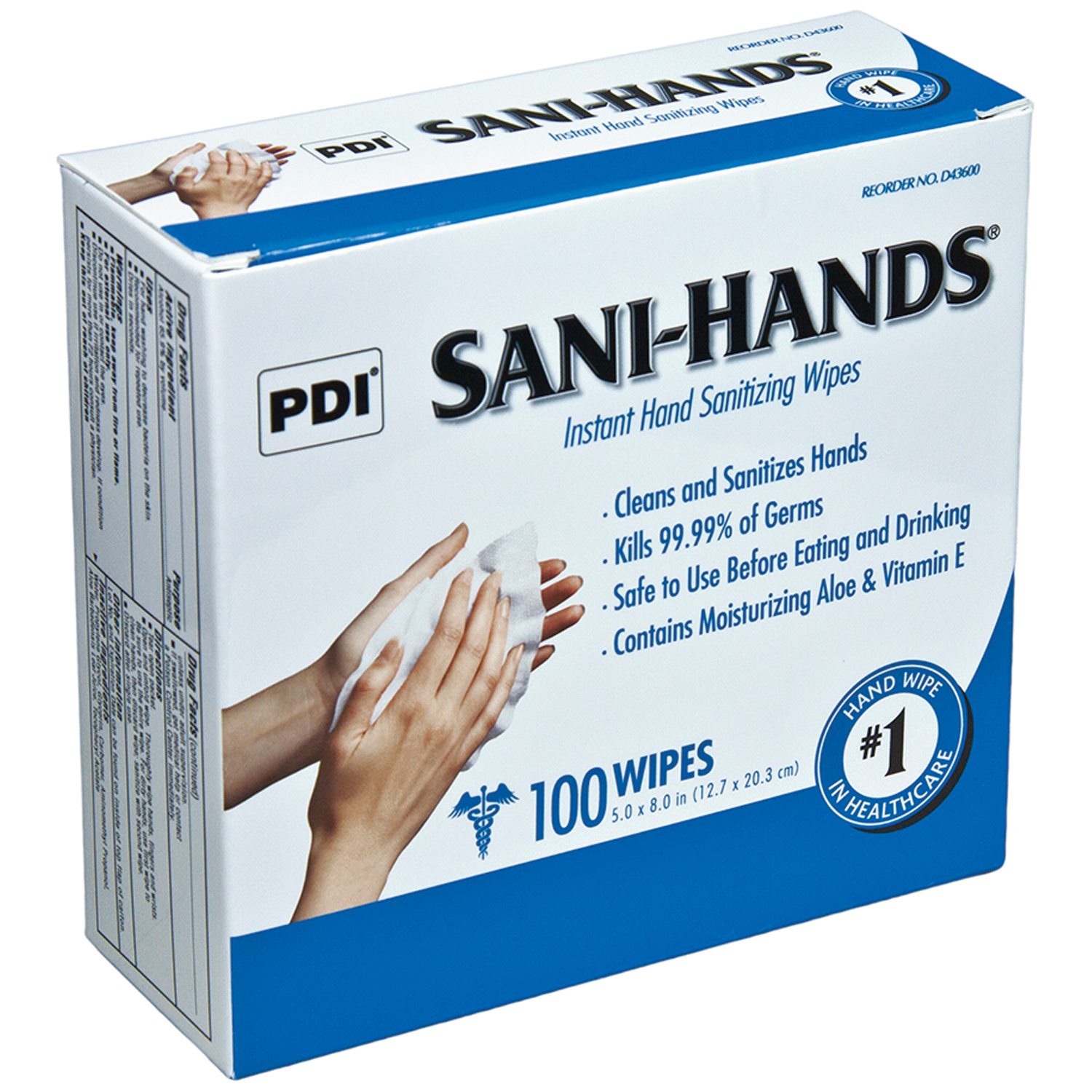 PDI SANI-HANDS INSTANT HAND SANITIZING WIPES : D43600 BX   $6.96 Stocked