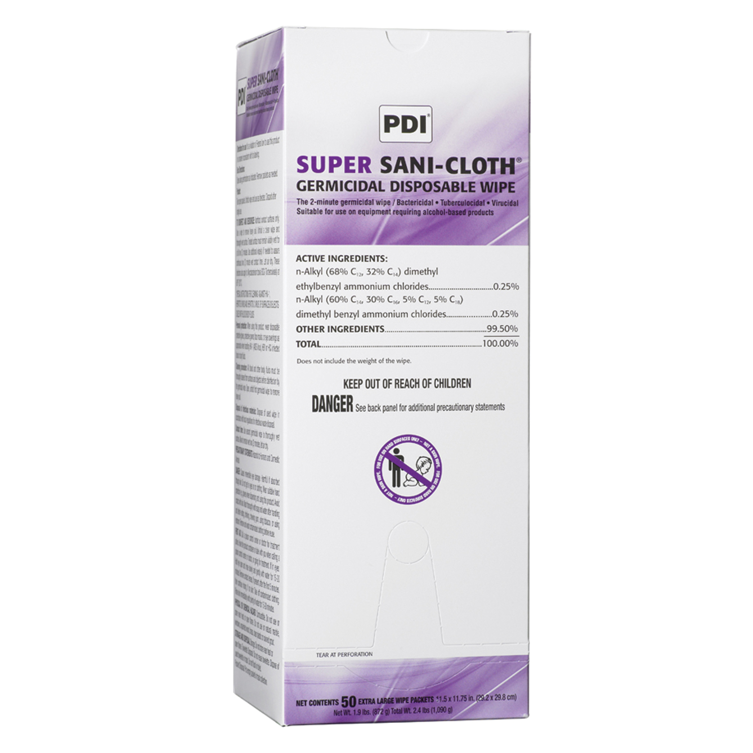 PDI SUPER SANI-CLOTH GERMICIDAL DISPOSABLE WIPE : U87295 BX     $30.51 Stocked