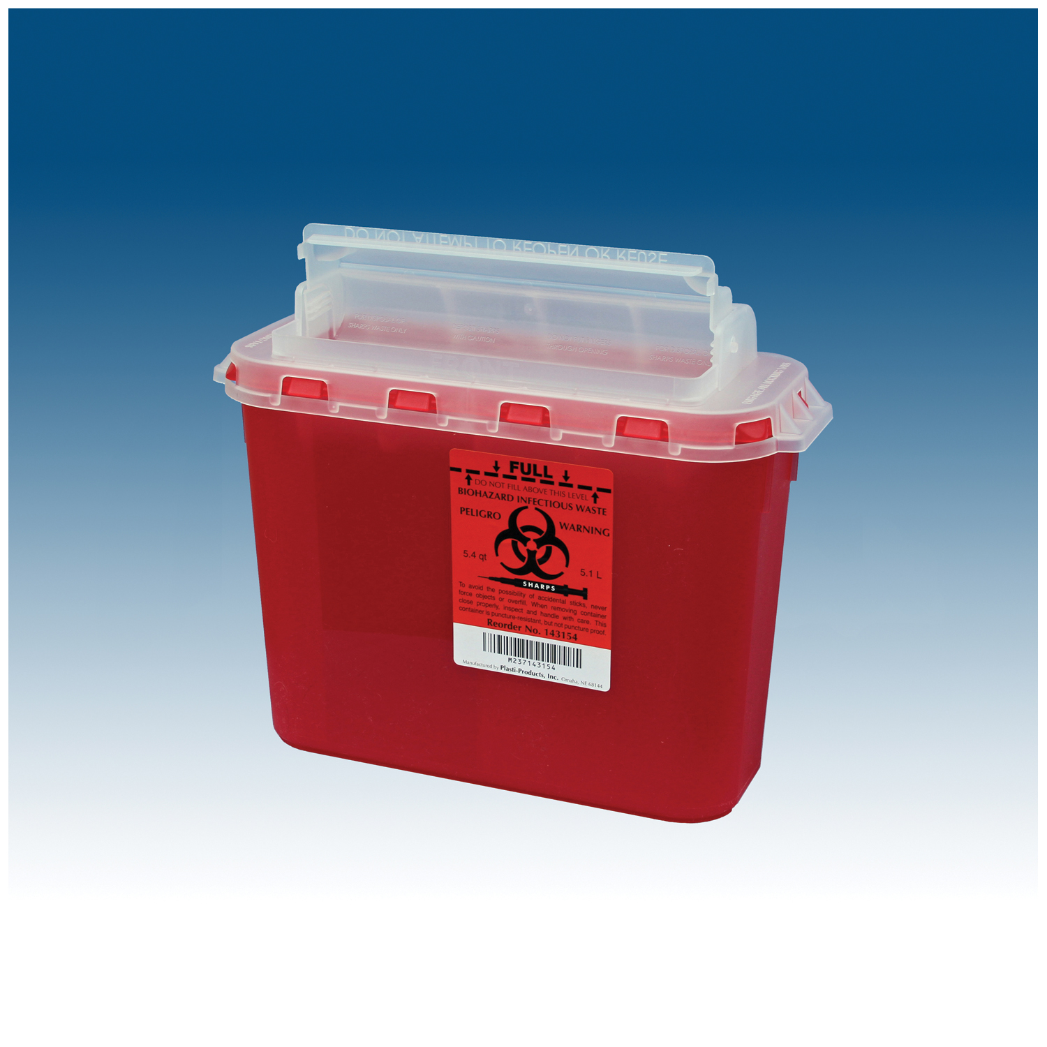 PLASTI WALL MOUNTED SHARPS DISPOSAL SYSTEM : 143154 BX      $63.28 Stocked