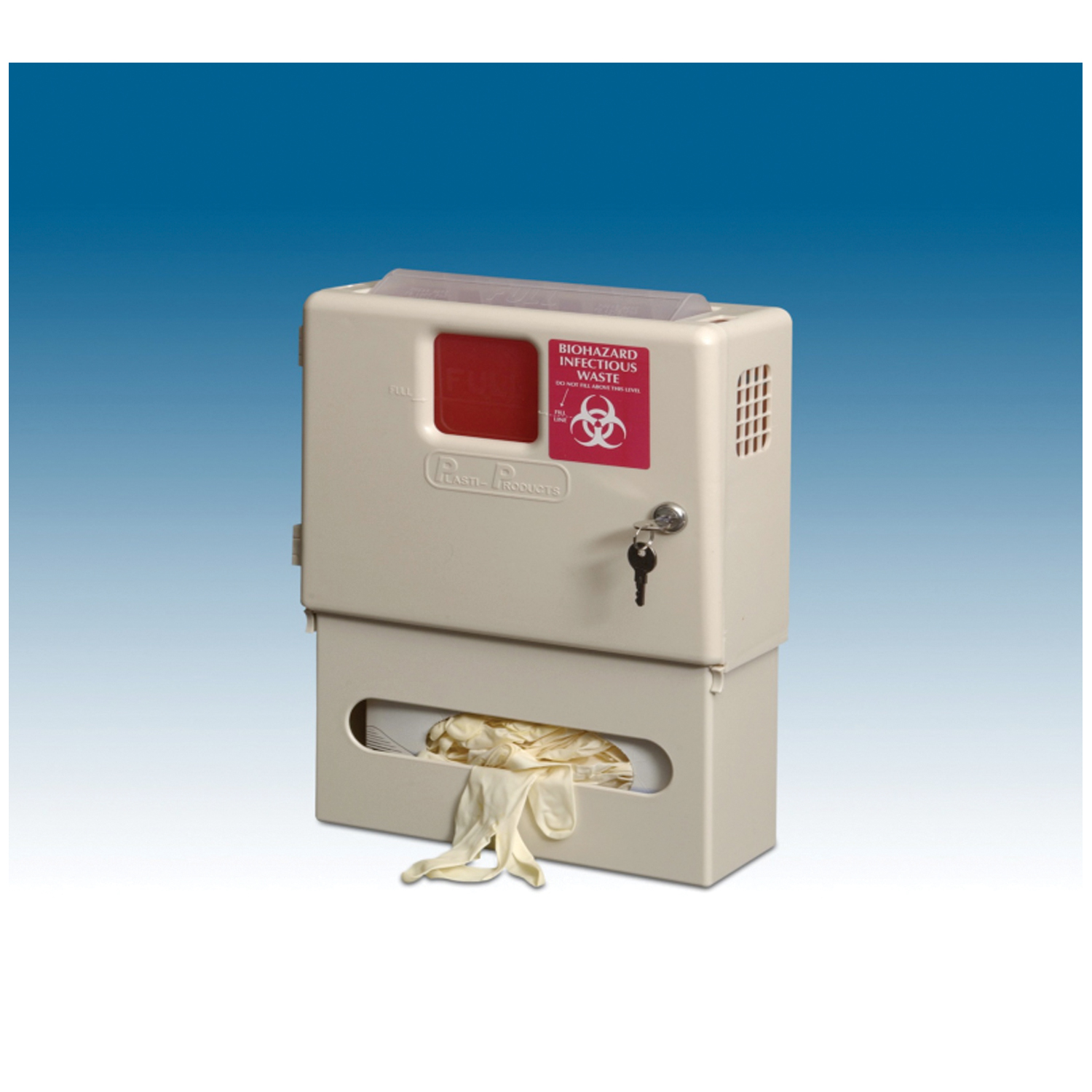 PLASTI WALL MOUNTED SHARPS DISPOSAL SYSTEM : 145002 CS     $59.58 Stocked