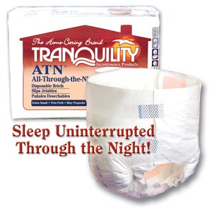 PRINCIPLE BUSINESS TRANQUILITY ALL-THROUGH-THE-NIGHT DISPOSABLE BRIEFS : 2184 PK $8.77 Stocked