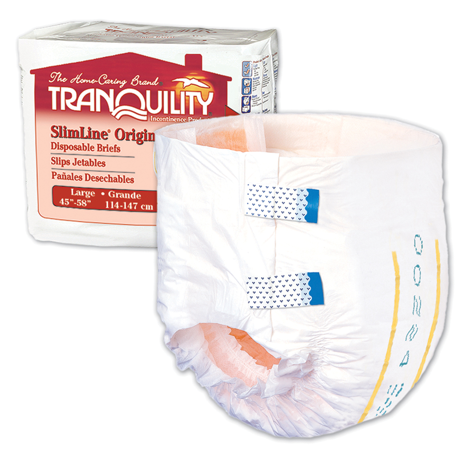 PRINCIPLE BUSINESS TRANQUILITY SLIMLINE DISPOSABLE BRIEFS : 2132 PK     $12.92 Stocked