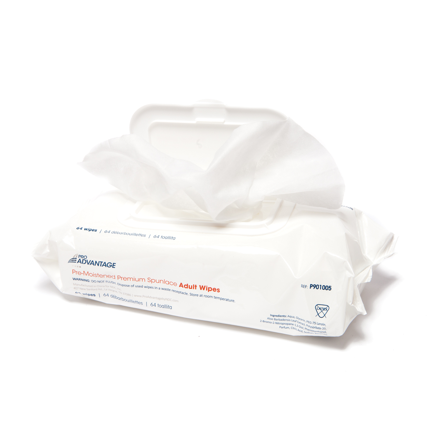 PRO ADVANTAGE ADULT WIPES : P901005 PK              $4.23 Stocked