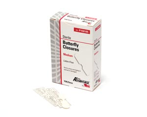 PRO ADVANTAGE BUTTERFLY WOUND CLOSURE : P150105 BX                       $2.61 Stocked