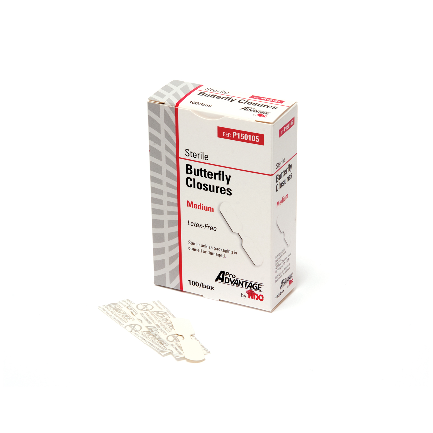 PRO ADVANTAGE BUTTERFLY WOUND CLOSURE : P150105 BX     $2.61 Stocked