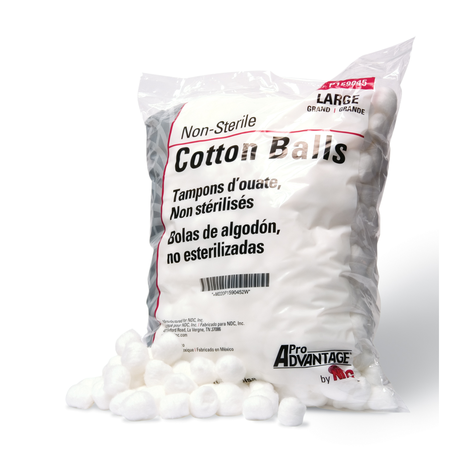 PRO ADVANTAGE COTTON BALLS : P159045 BG $7.11 Stocked