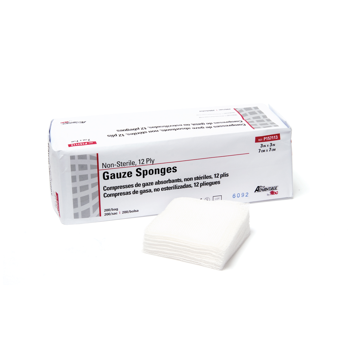 PRO ADVANTAGE GAUZE SPONGES - NON-STERILE : P157113 PK   $4.63 Stocked