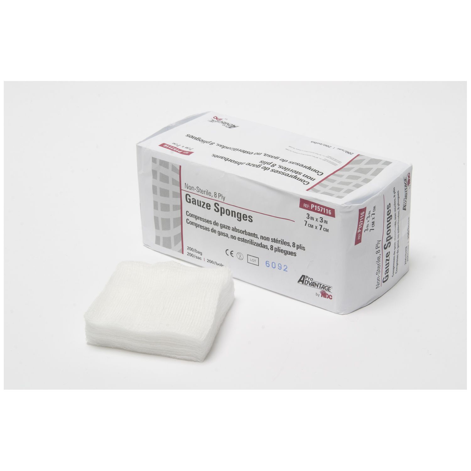 PRO ADVANTAGE GAUZE SPONGES - NON-STERILE : P157116 SLV   $3.56 Stocked