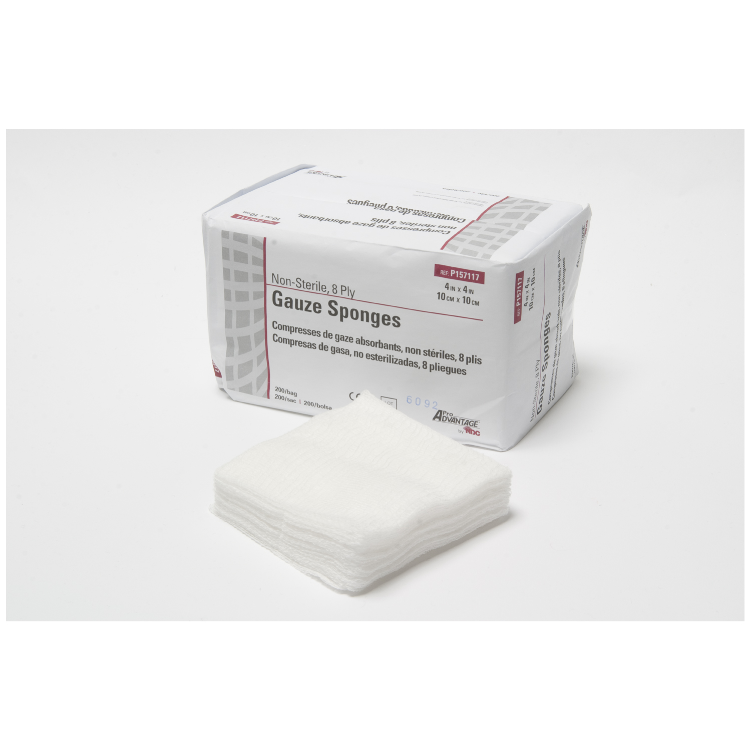 PRO ADVANTAGE GAUZE SPONGES - NON-STERILE : P157117 SLV     $5.53 Stocked