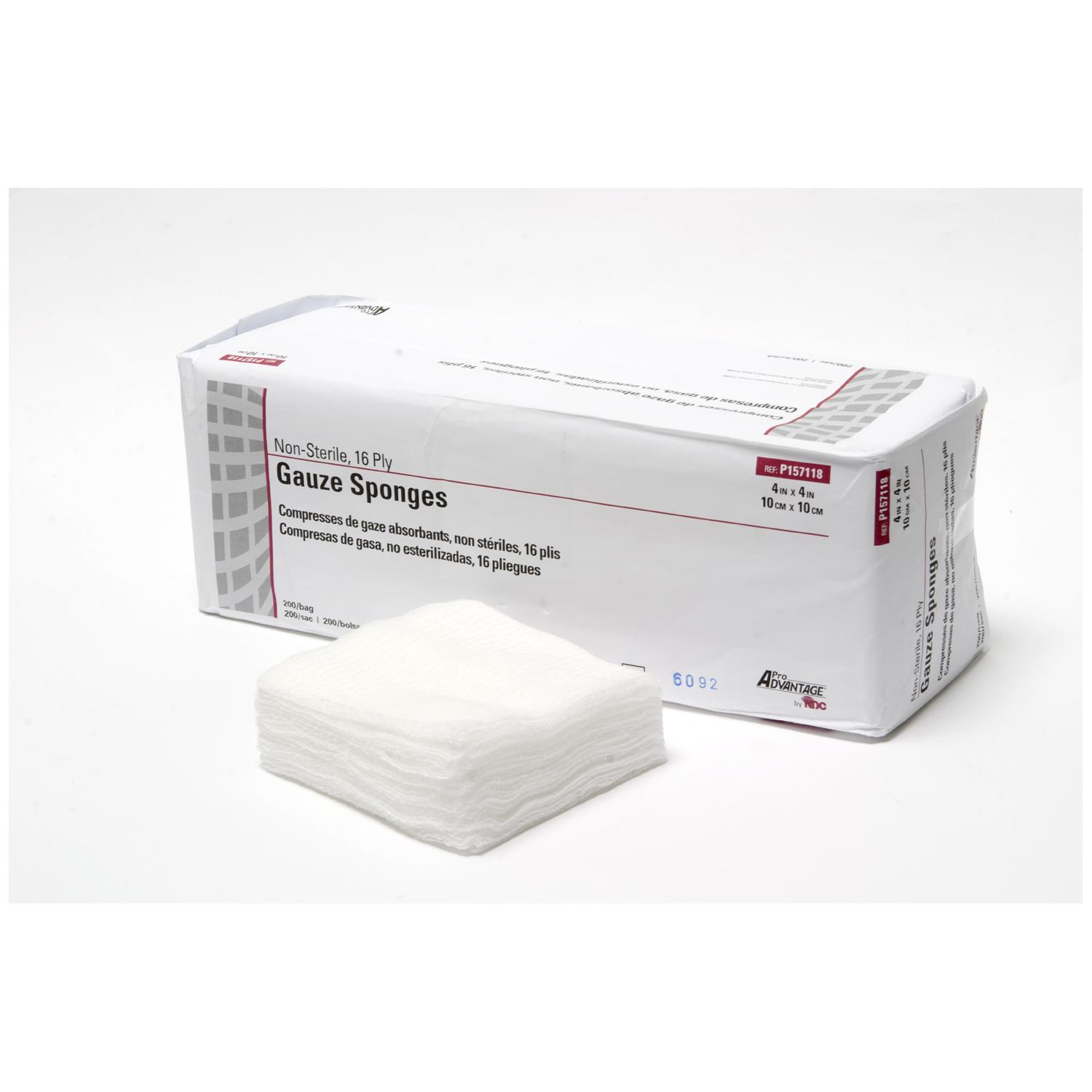 PRO ADVANTAGE GAUZE SPONGES - NON-STERILE : P157118 SLV               $12.70 Stocked