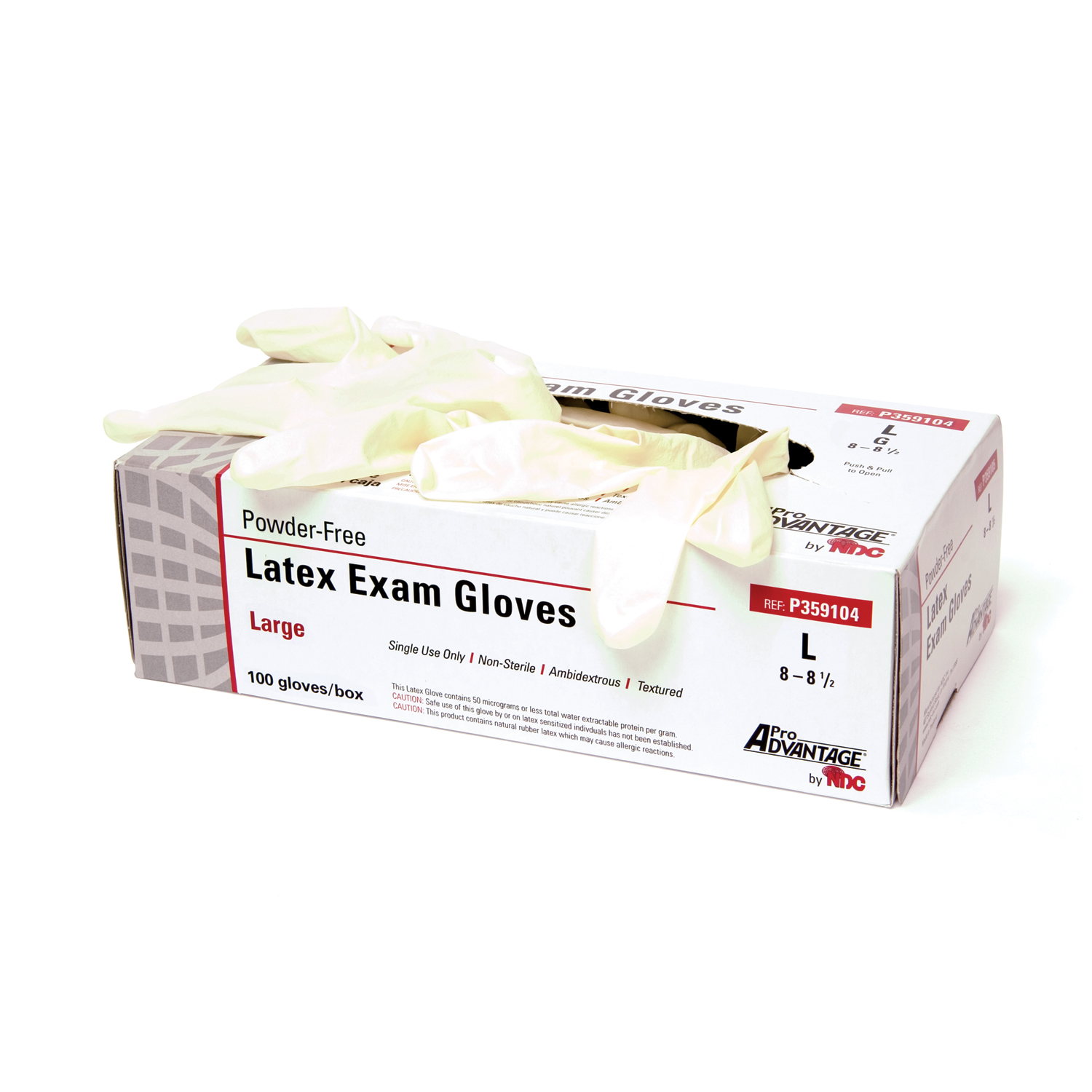 PRO ADVANTAGE LATEX POWDER-FREE EXAM GLOVES : P359101 BX   $5.41 Stocked