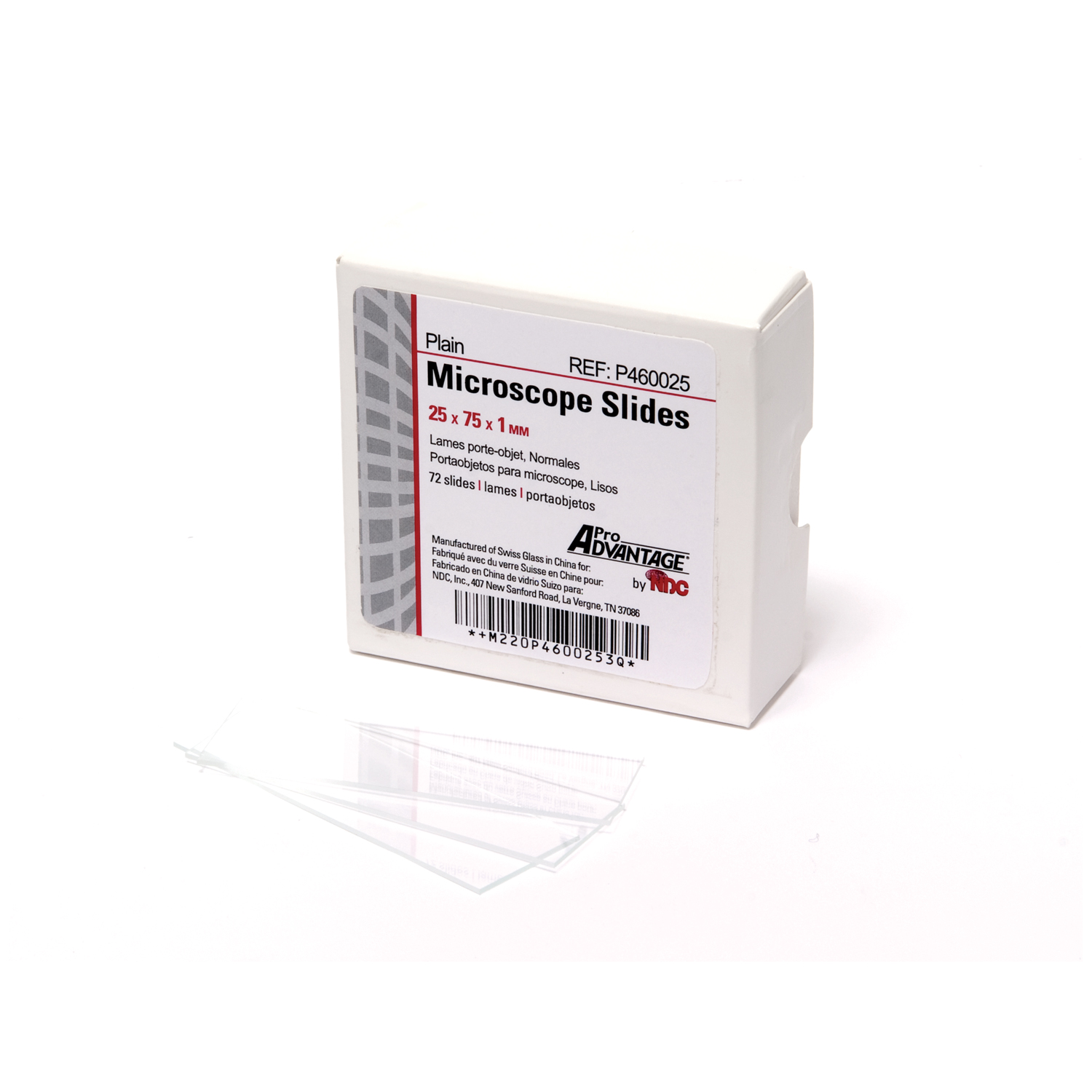 PRO ADVANTAGE MICROSCOPE SLIDES : P460025 BX $5.18 Stocked