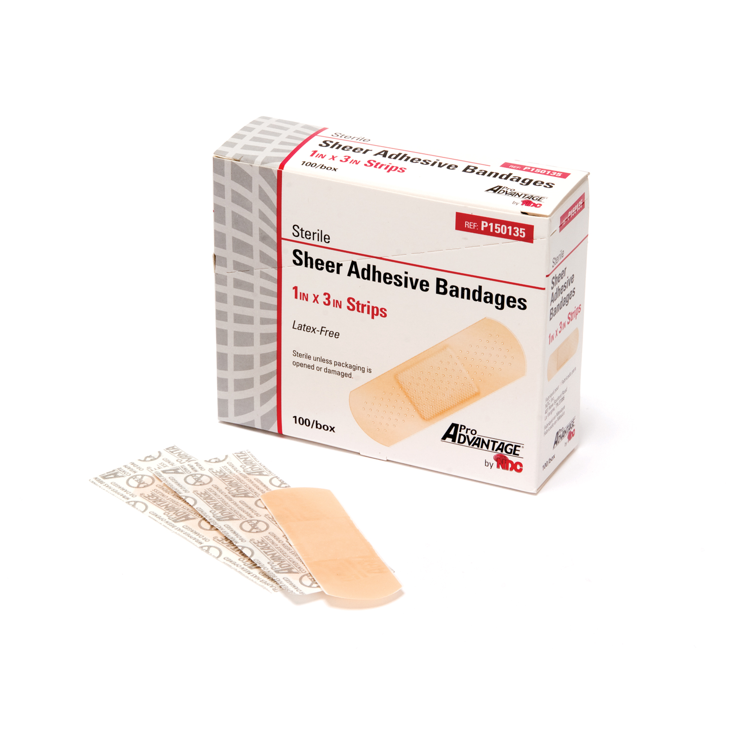 PRO ADVANTAGE SHEER ADHESIVE BANDAGE : P150135 BX                  $2.24 Stocked