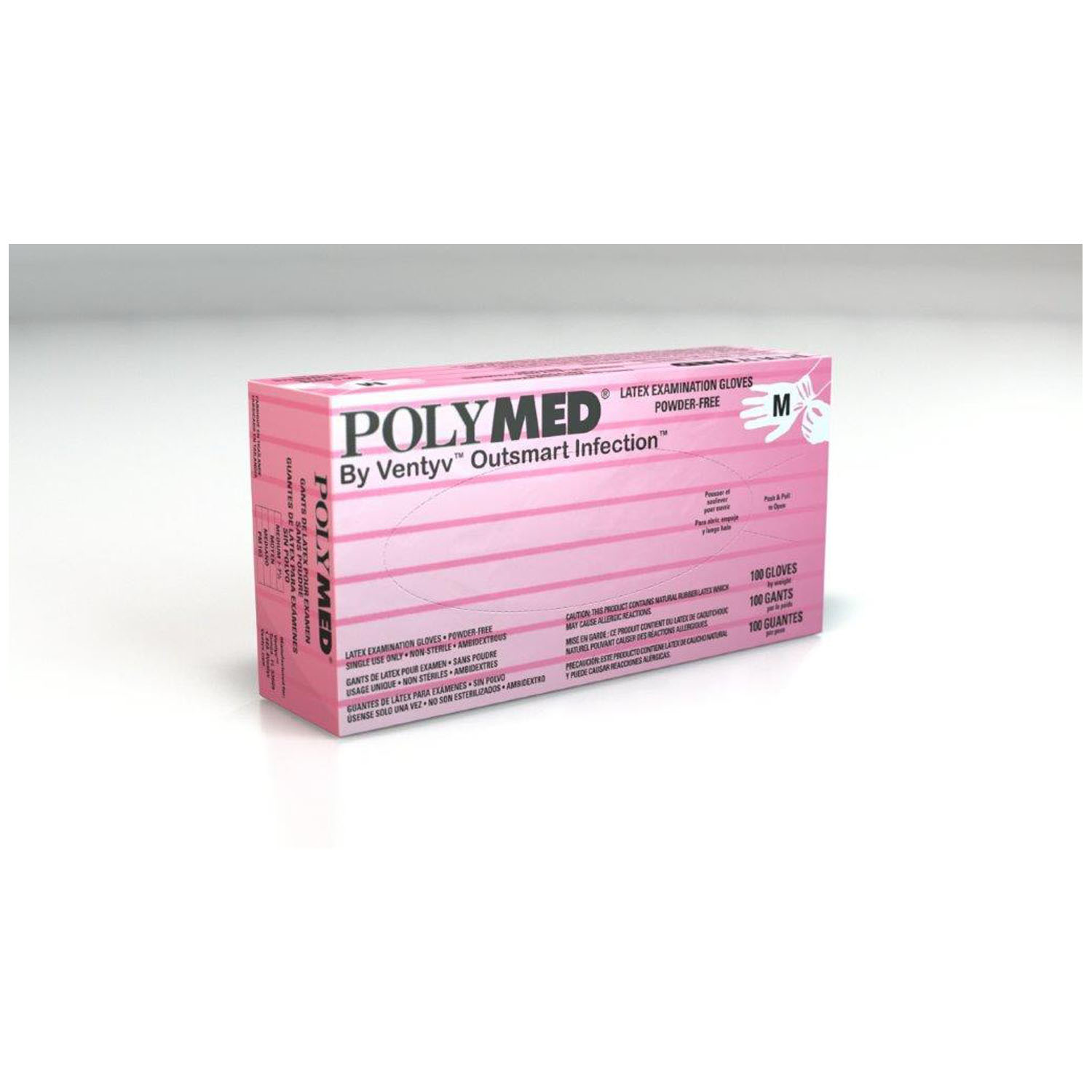 VENTYV POLYMED LATEX EXAM POWDER-FREE GLOVES : PM103 CS      $56.28 Stocked