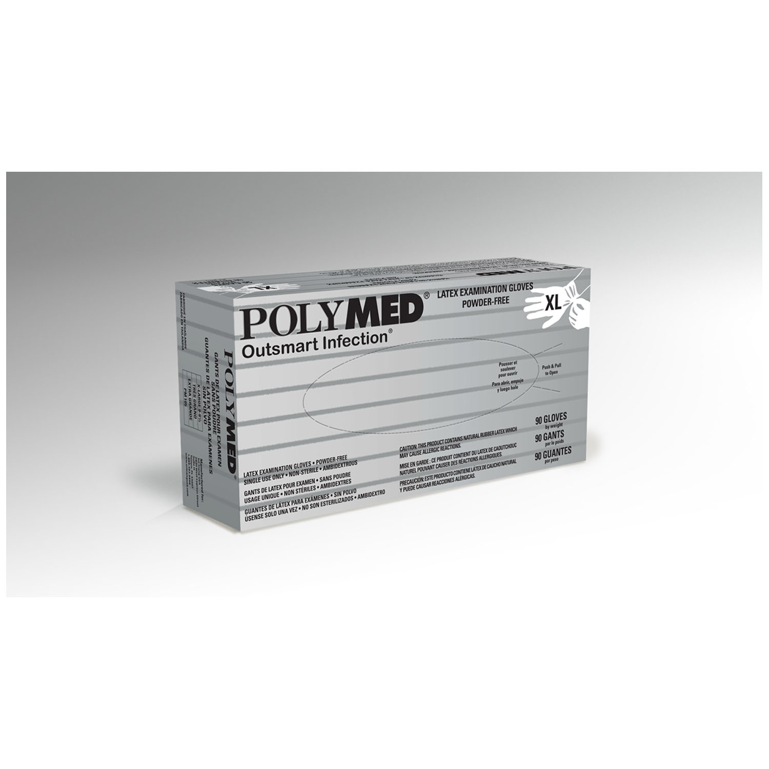 VENTYV POLYMED LATEX EXAM POWDER-FREE GLOVES : PM105 BX          $6.63 Stocked