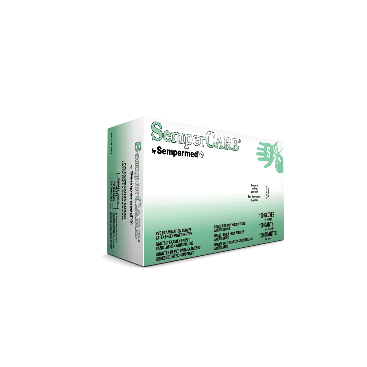 SEMPERMED SEMPERCARE VINYL GLOVE : SCVNP102 BX   $7.34 Stocked