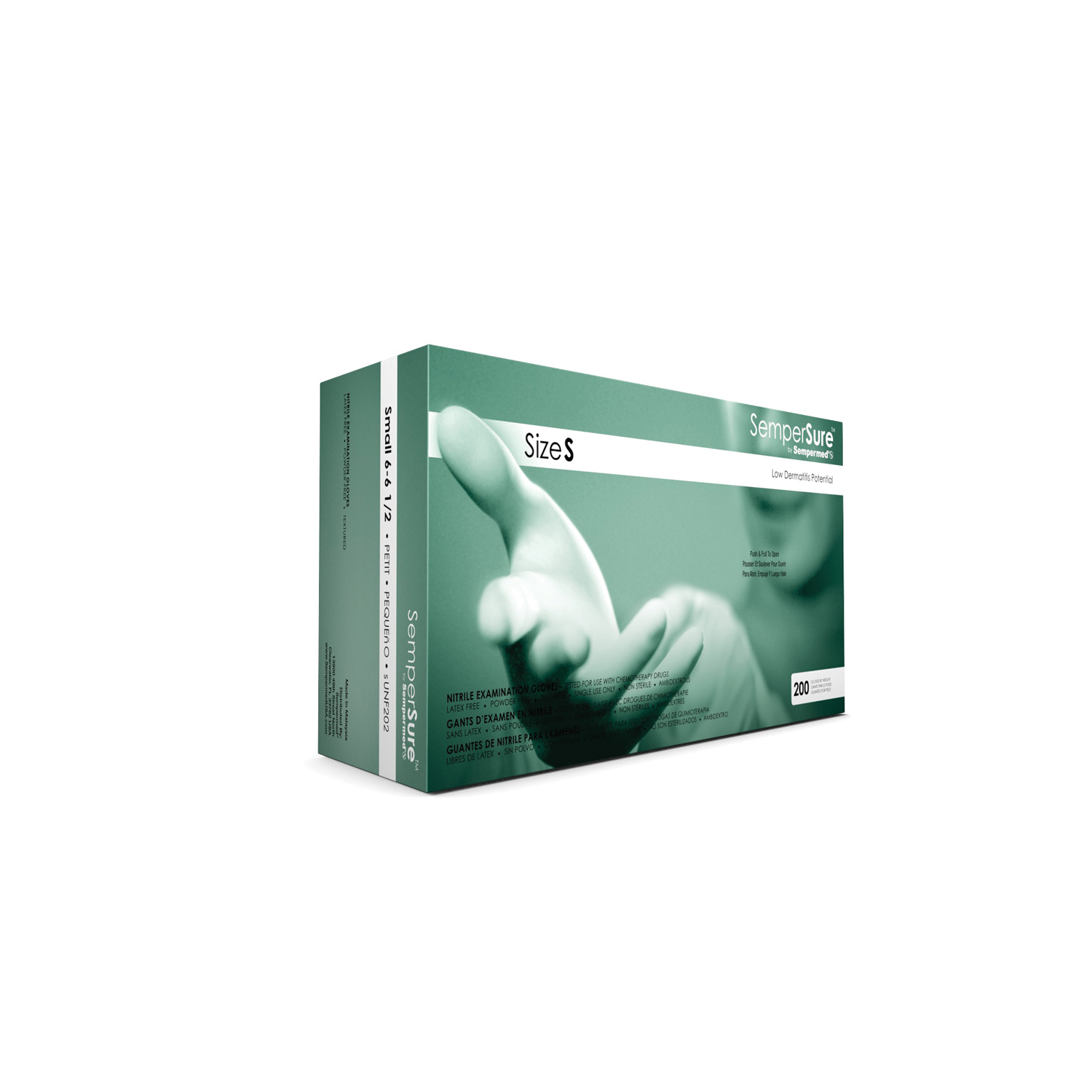 SEMPERMED SEMPERSURE NITRILE EXAM GLOVE : SUNF202 CS        $175.14 Stocked