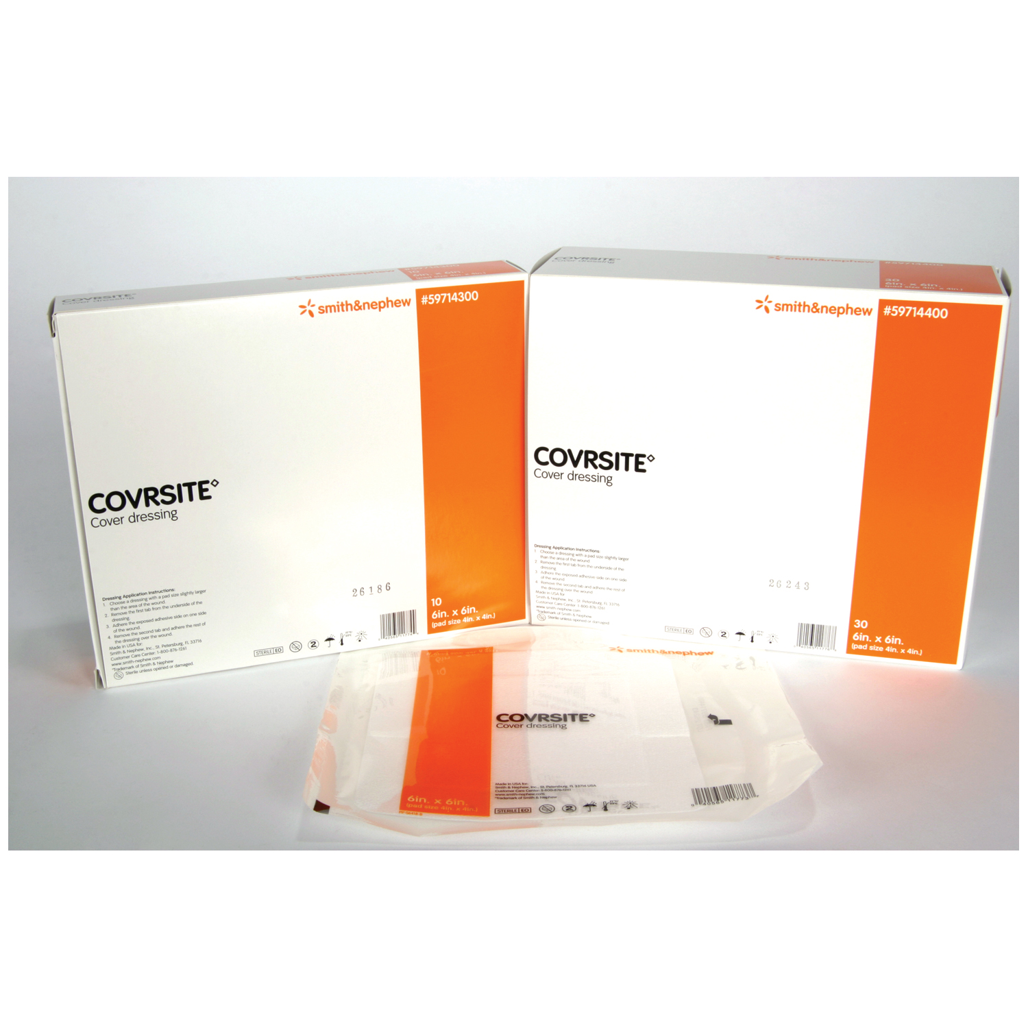 SMITH & NEPHEW COVRSITE COVER DRESSINGS : 59714400 PK       $69.30 Stocked