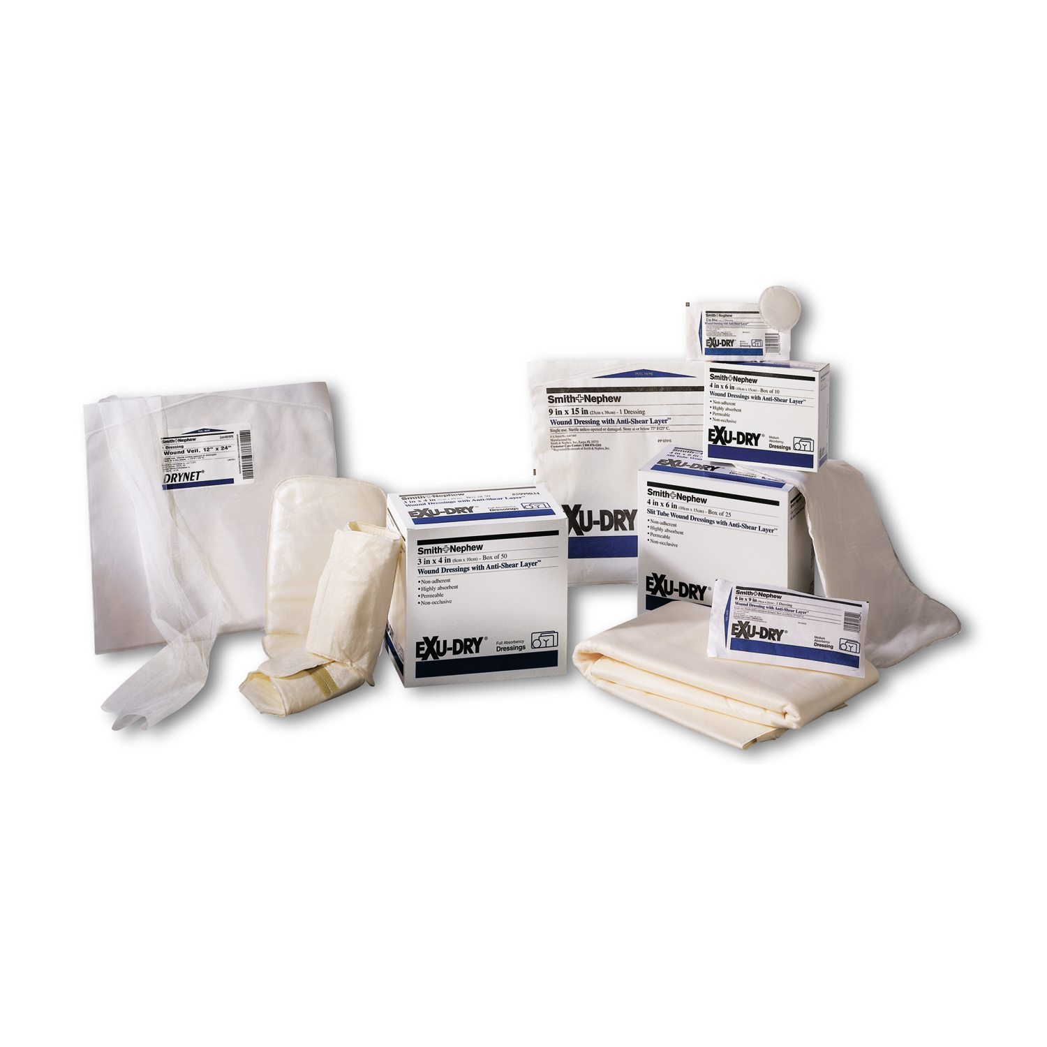 SMITH & NEPHEW EXU-DRY WOUND DRESSINGS & GARMENTS : 5999004120 BX $35.60 Stocked