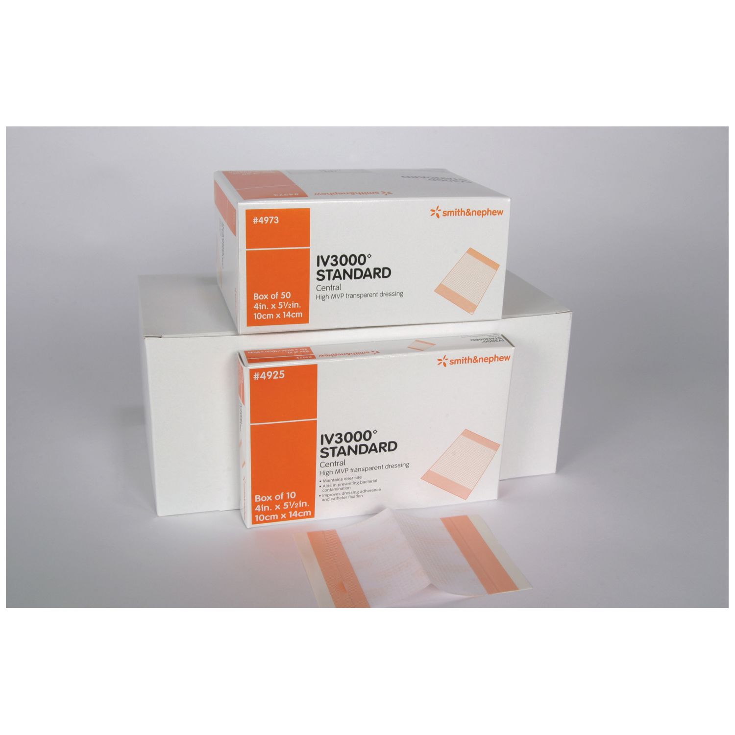 SMITH & NEPHEW OPSITE IV3000 TRANSPARENT ADHESIVE FILM DRESSINGS : 4925 CS   $270.81 Stocked