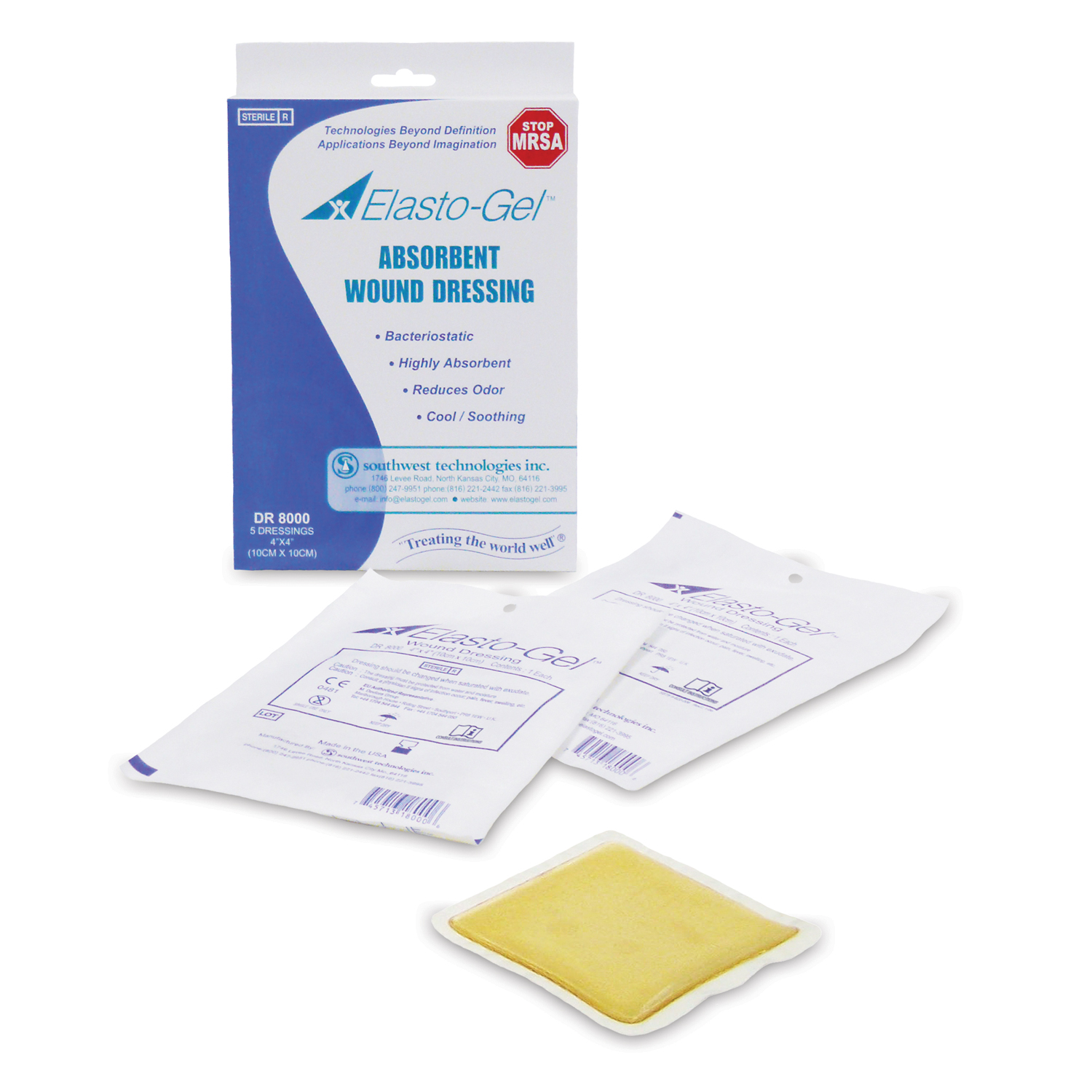 SOUTHWEST ELASTO-GEL WOUND CARE : DR8000 BX                       $23.17 Stocked