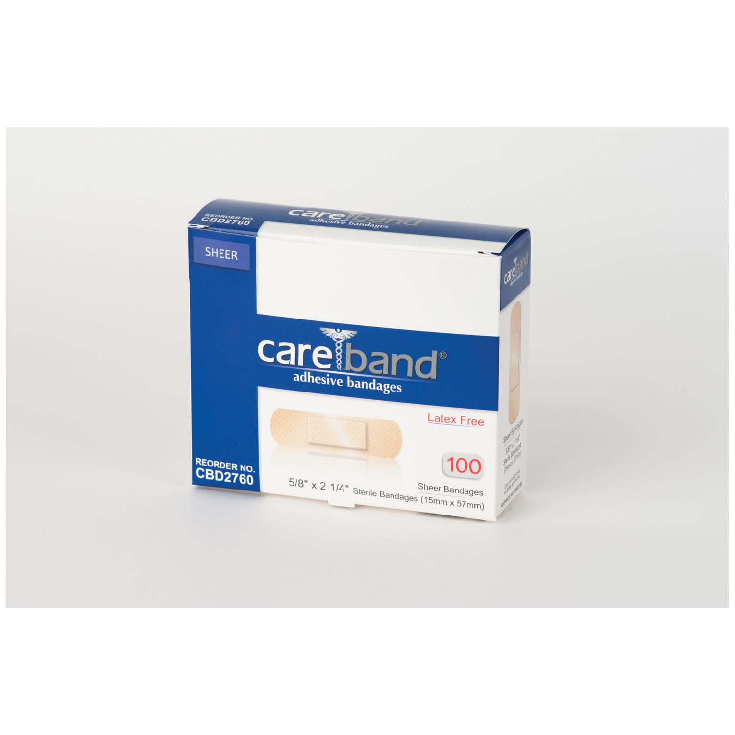 ASO CAREBAND SHEER ADHESIVE STRIP BANDAGES : CBD2760 CS         $40.94 Stocked