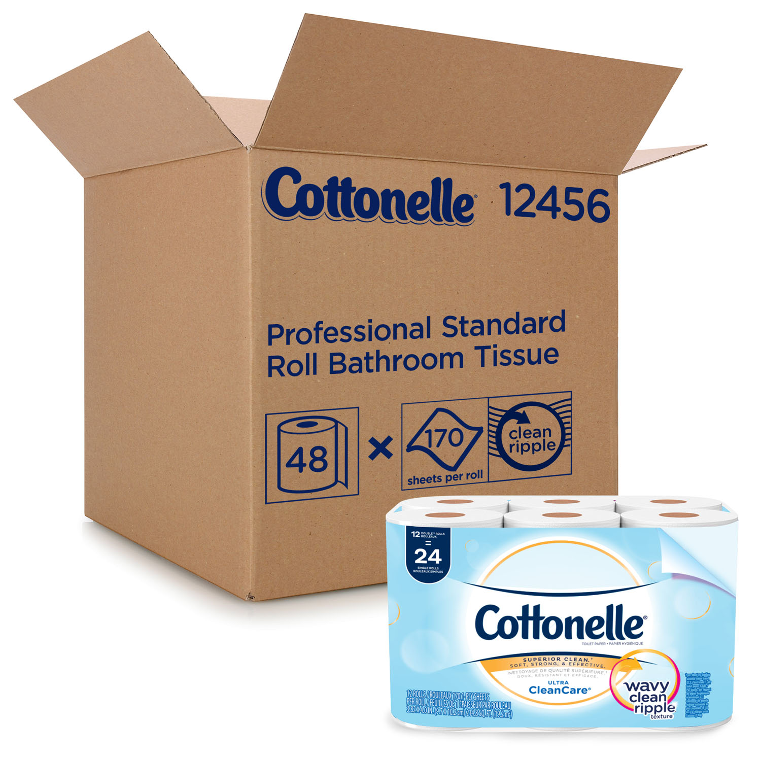 KIMBERLY-CLARK BATHROOM TISSUE : 12456 CS $58.05 Stocked