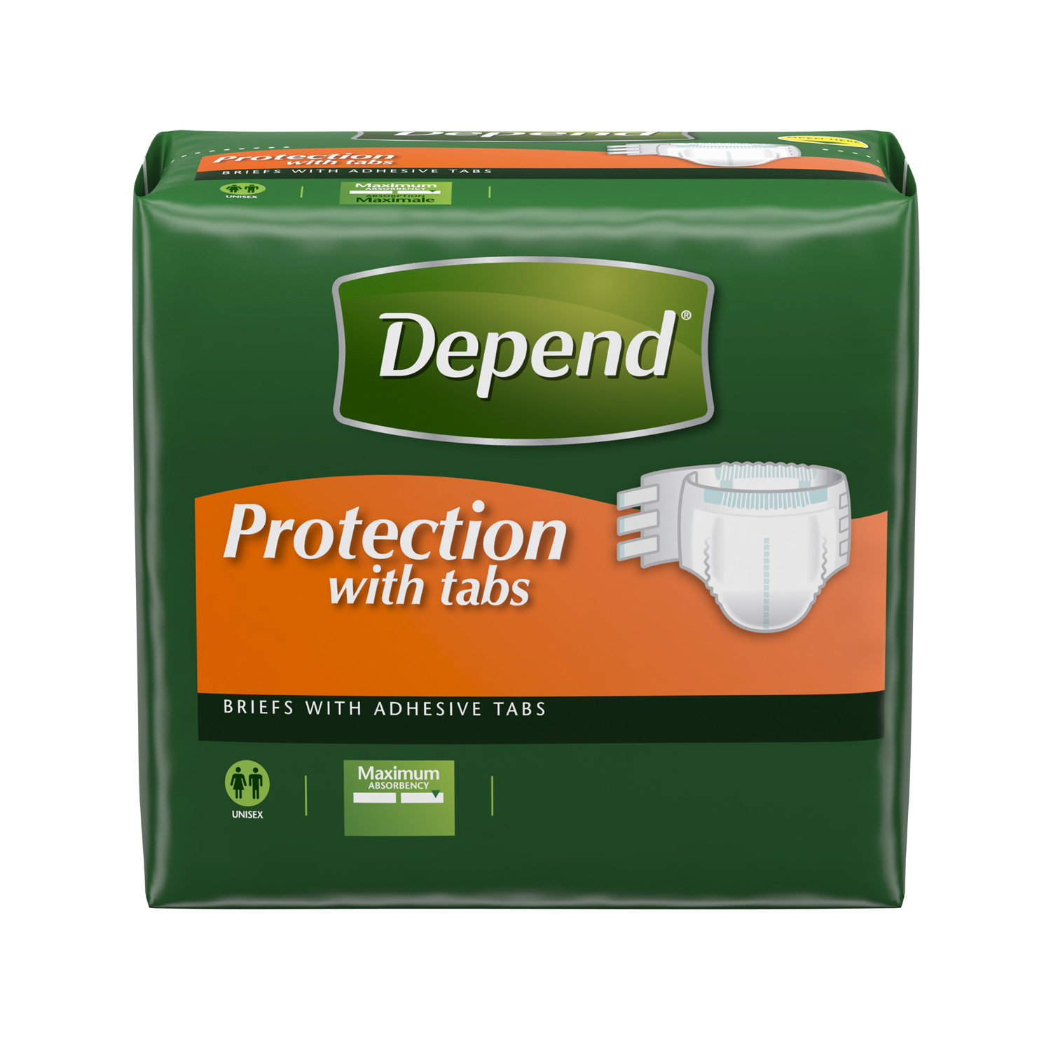 KIMBERLY-CLARK DEPEND OVERNITE BRIEFS : 35458 PK $23.60 Stocked