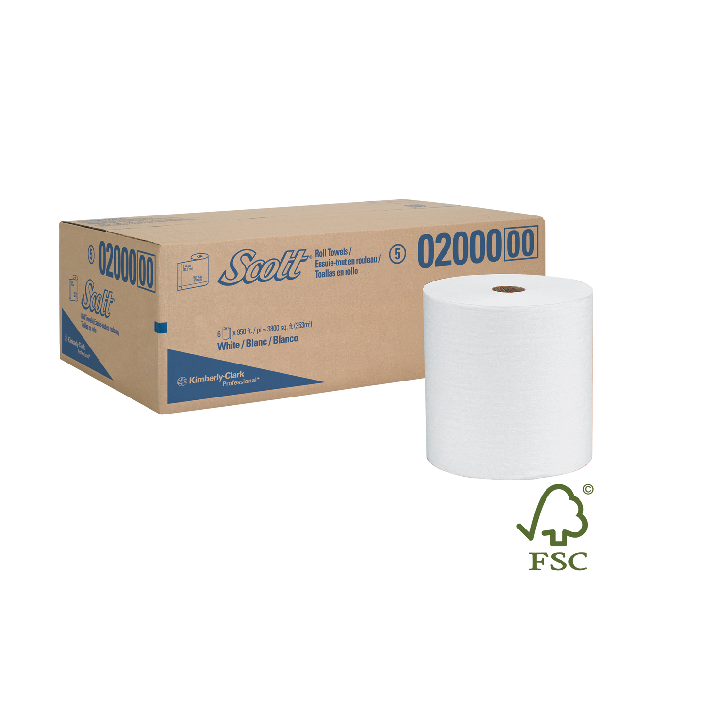 KIMBERLY-CLARK HARD ROLL TOWELS : 02000 RL $17.39 Stocked