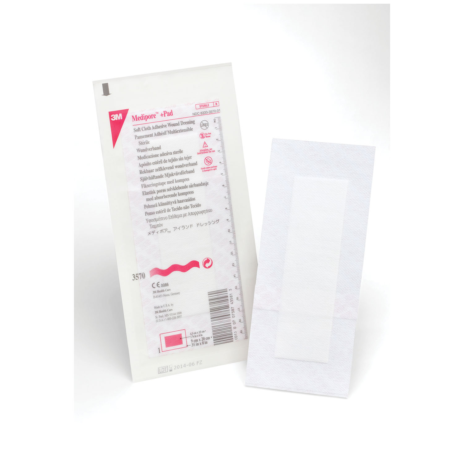 SOLVENTUM MEDIPORE +PAD SOFT CLOTH ADHESIVE WOUND DRESSING : 3570 BX     $41.88 Stocked