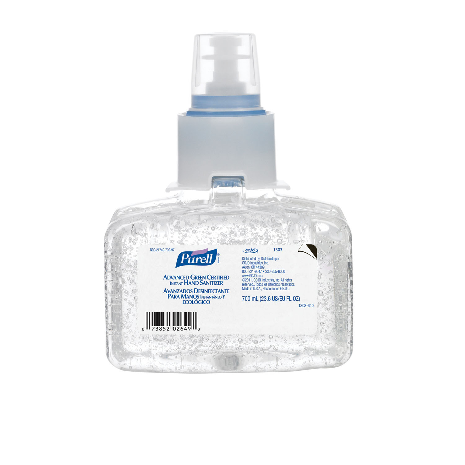 GOJO PURELL LTX-7 ADVANCED GREEN CERTIFIED INSTANT HAND SANITIZER : 1303-03 EA     $18.82 Stocked