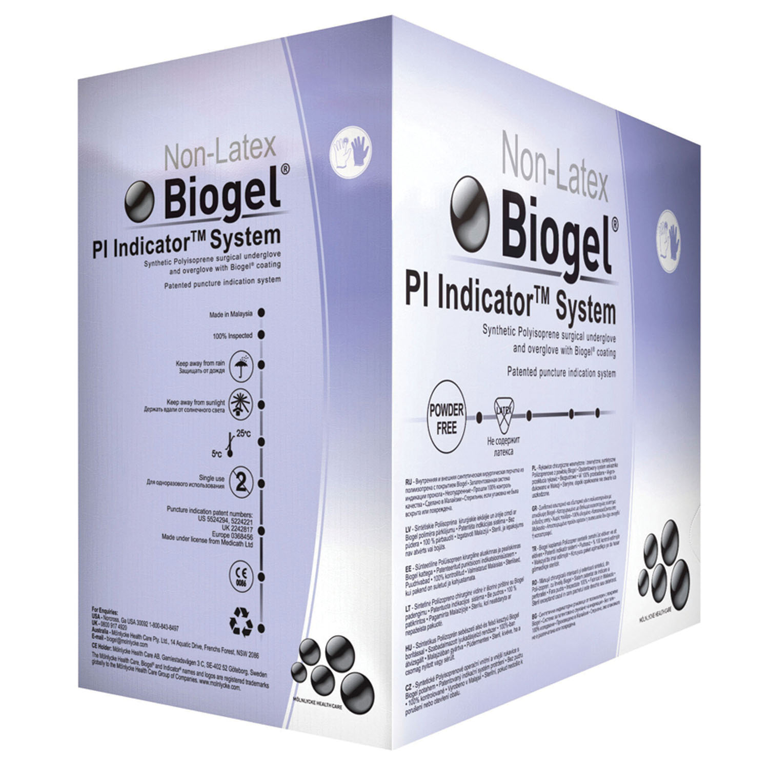 MOLNLYCKE BIOGEL PI INDICATOR GLOVES : 41670 BX    $202.71 Stocked