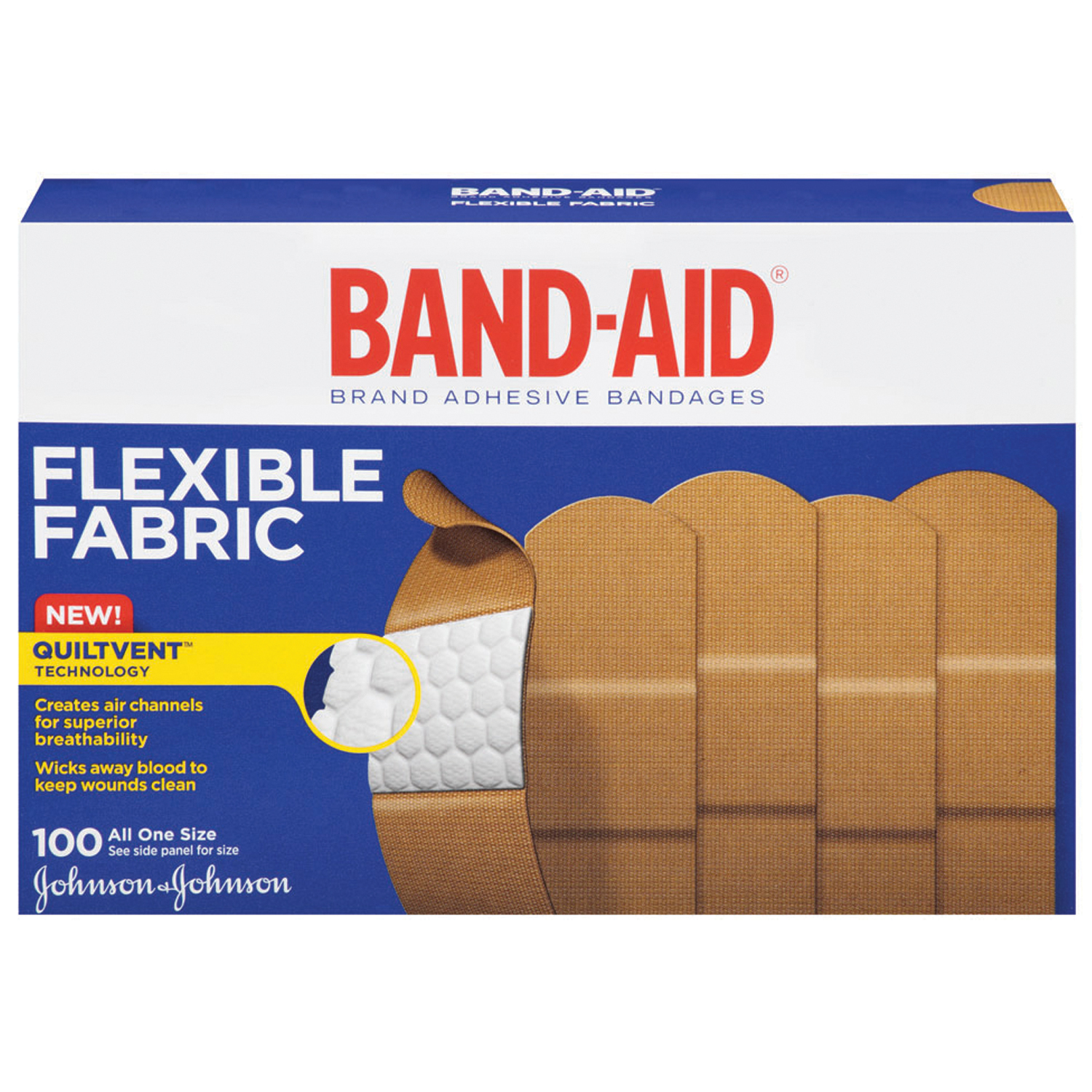 KENVUE BAND-AID FLEXIBLE FABRIC ADHESIVE BANDAGES : 004444 BX $11.93 Stocked